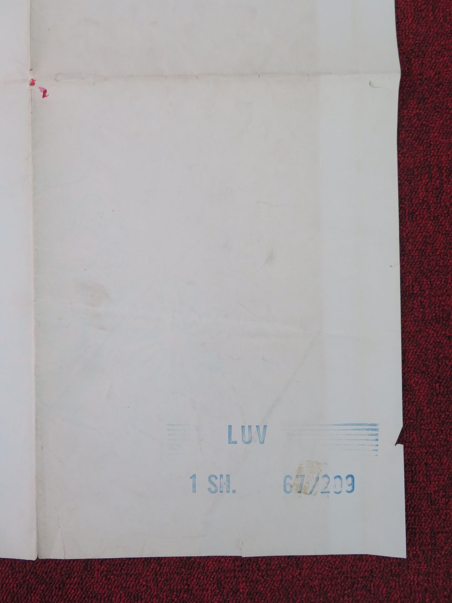 Luv Folded US One Sheet Poster Jack Lemmon Peter Falk 1967