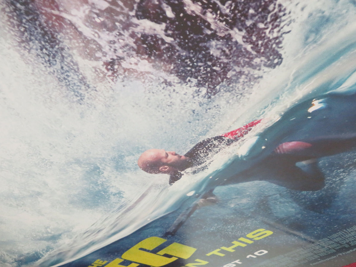 The Meg UK Quad Rolled Poster Jason Statham Bingbing Li Rainn Wilson 2018