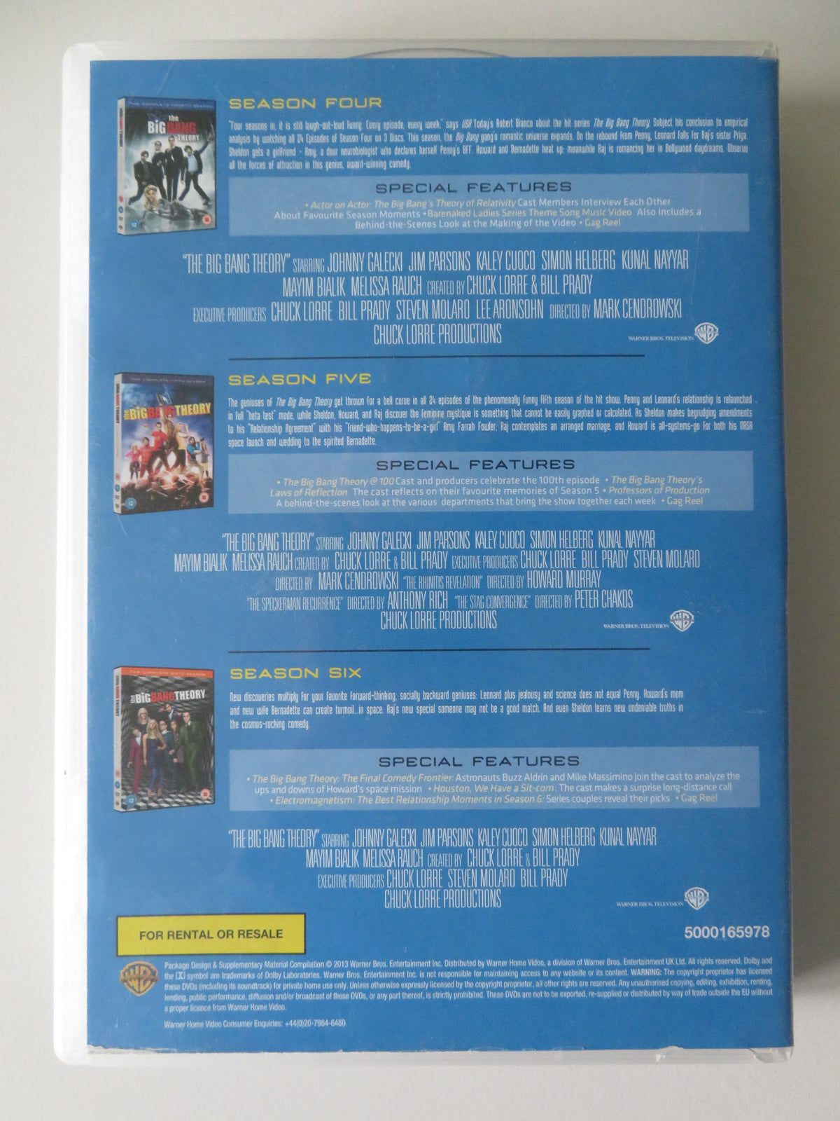 The Big Bang Theory - Seasons 4-6 (DVD BoxSet) Jim Parsons 2010 Region 2