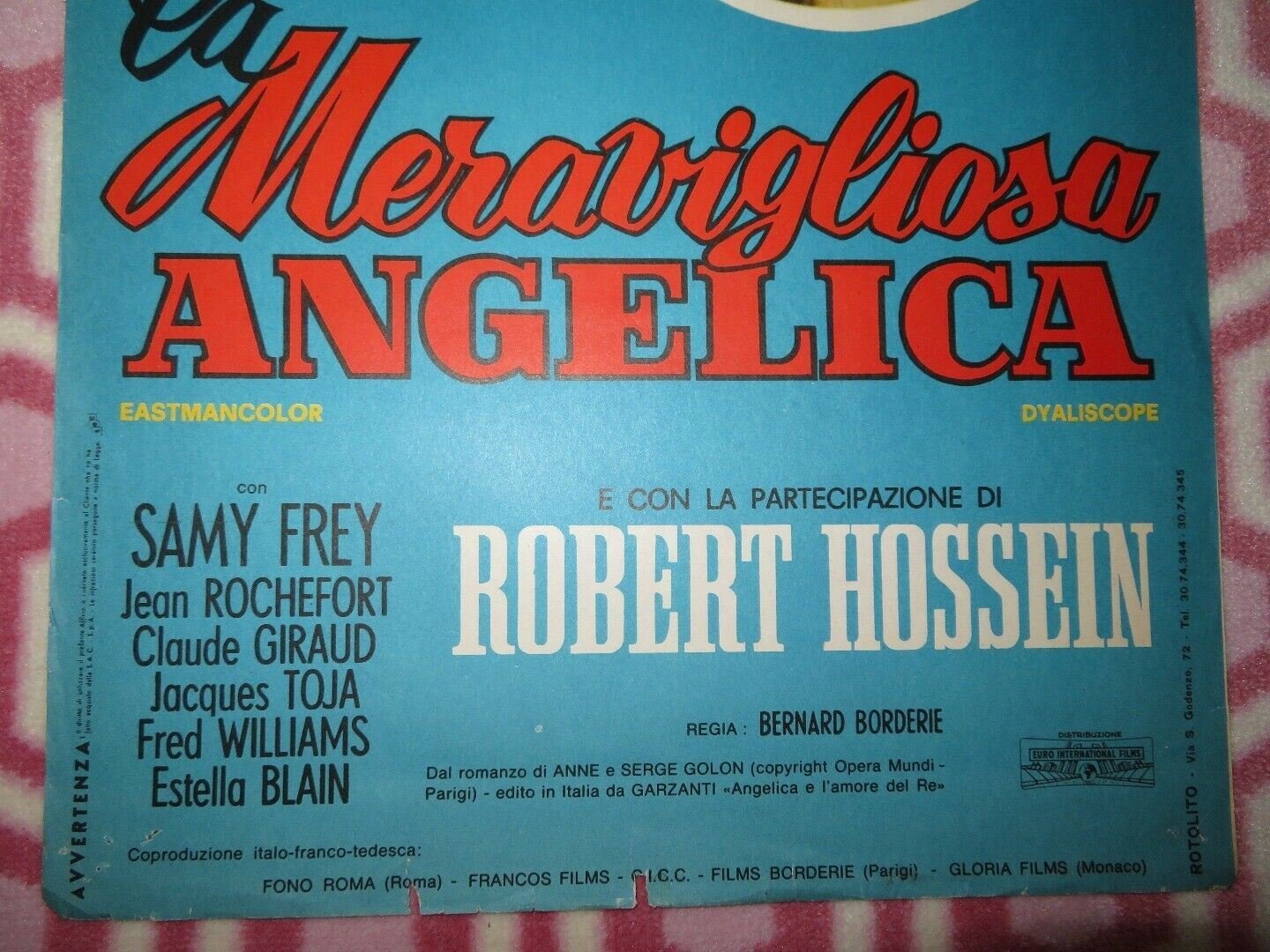 ANGELIQUE AND THE KING ITALIAN LOCANDINA (27.5"x 13") POSTER MICHELE MERCIER '66 - Rendezvous Cinema