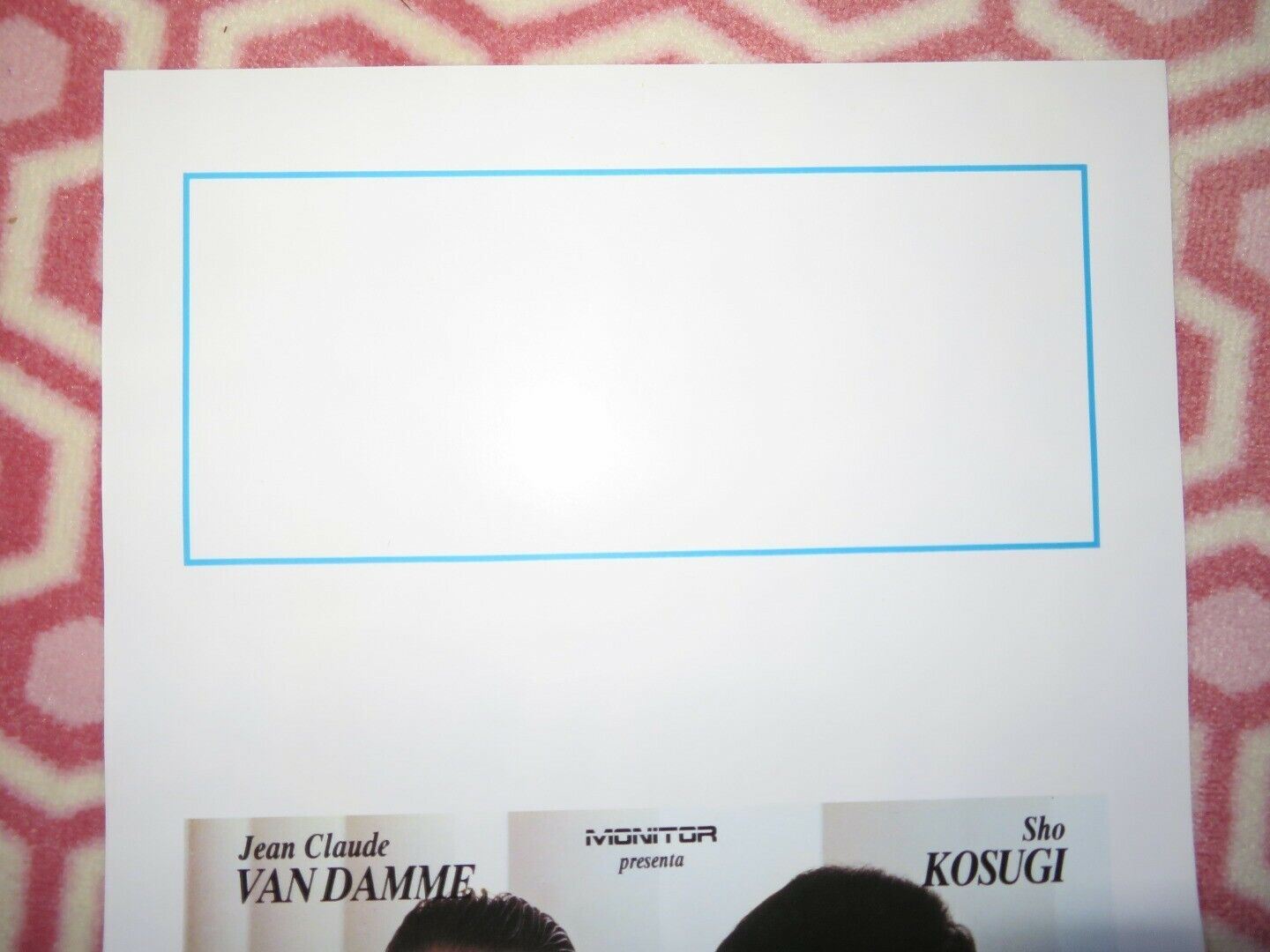 AQUILA NERA / Black Eagle ITALIAN LOCANDINA (27.5"x13") POSTER VAN DAMME 1988