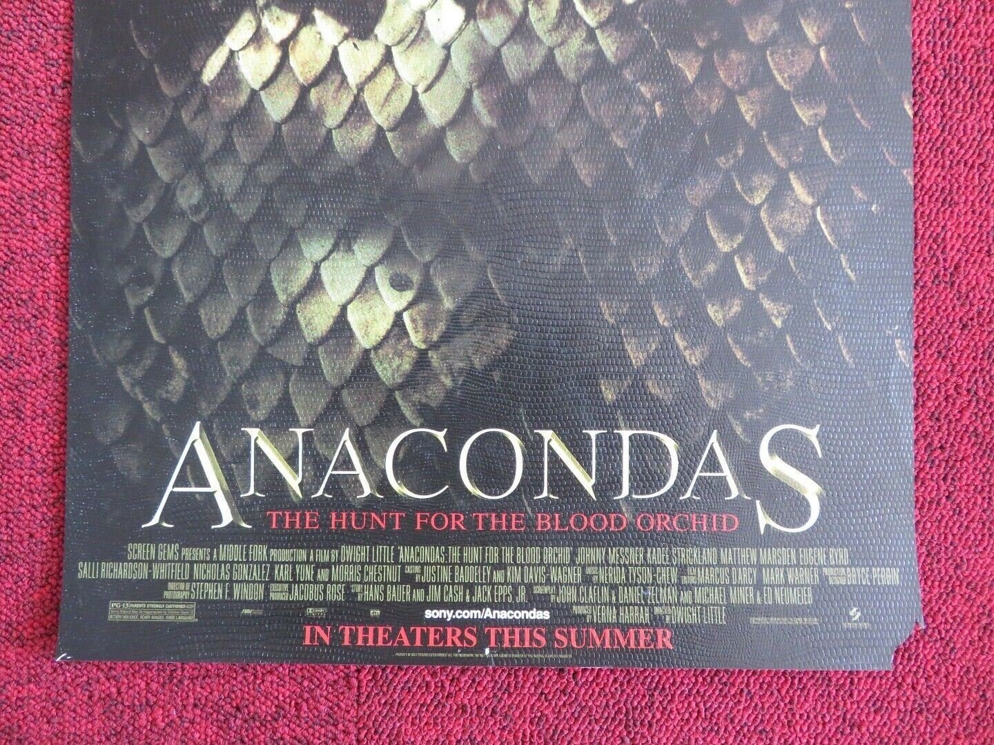 ANACONDAS: THE HUNT FOR THE BLOOD ORCHID U.S MINI (17"x 11.5") POSTER 2004 - Rendezvous Cinema