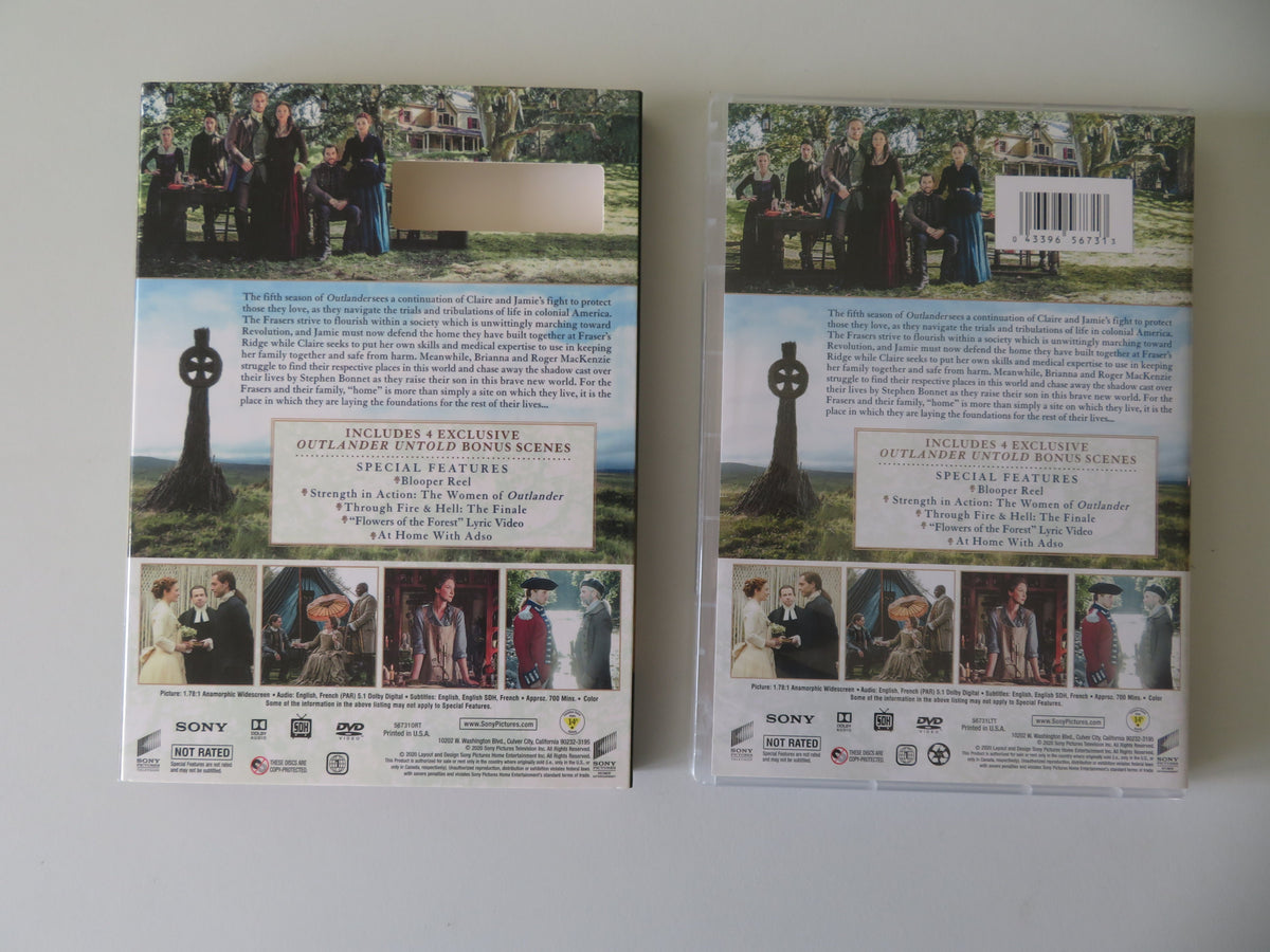 Outlander - Season Five (DVD BoxSet) Caitríona Balfe Sam Heughan 2020 Region 1