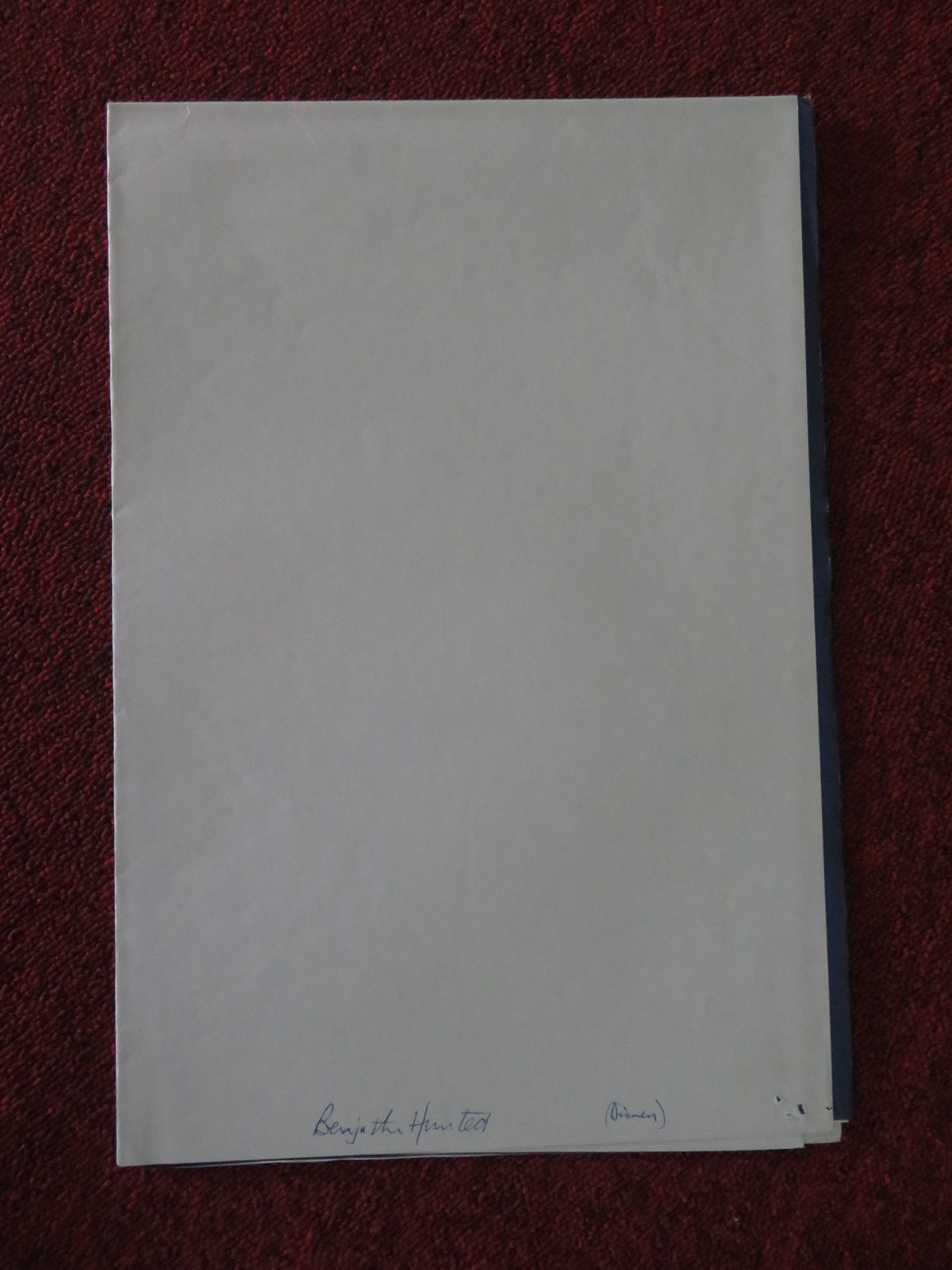 Benji the Hunted- B UK Quad Poster Folded Disney Red Steagall Frank Inn 1987