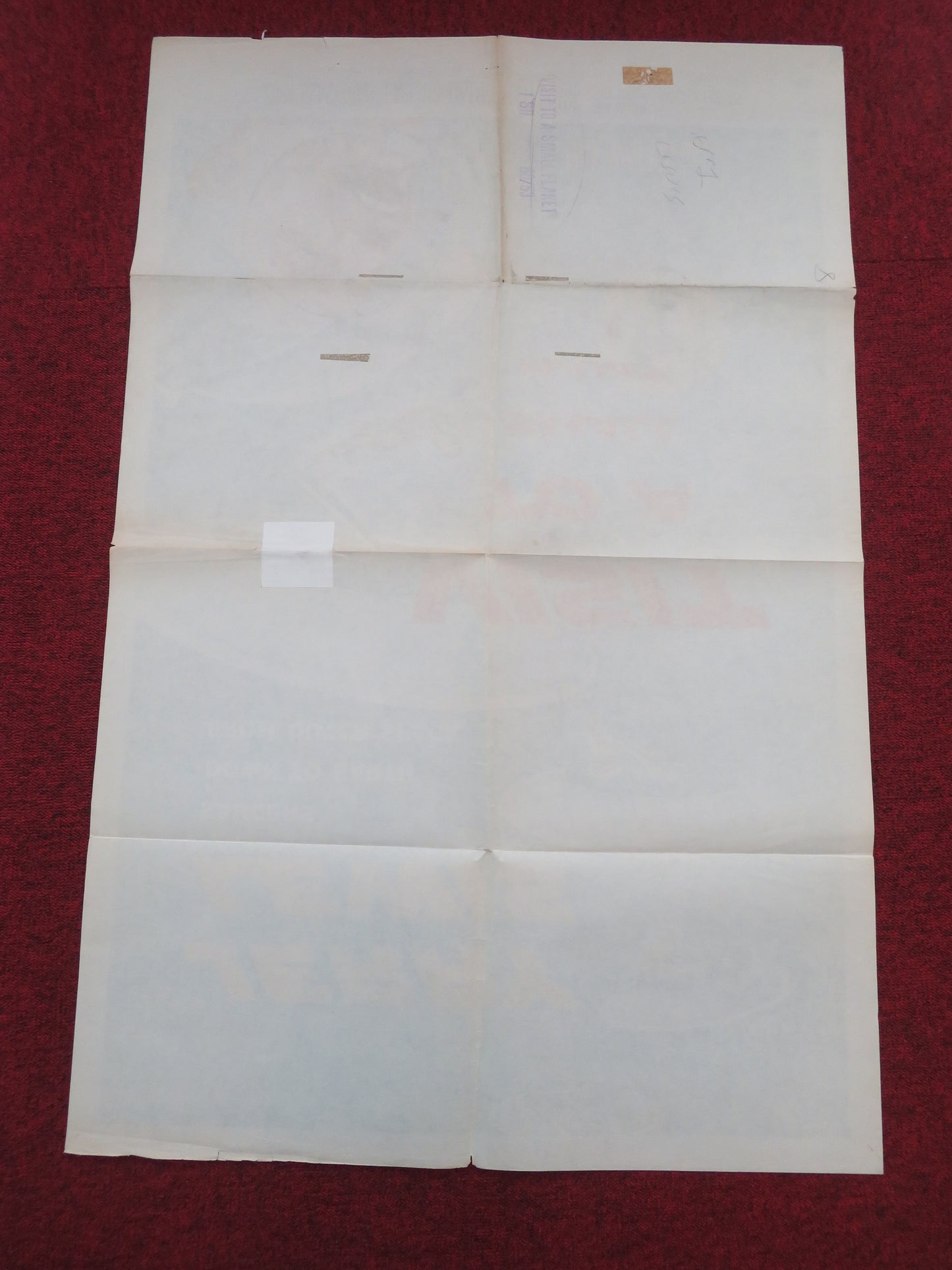 Visit to a Small Planet Folded US One Sheet Poster Jerry Lewis 1960