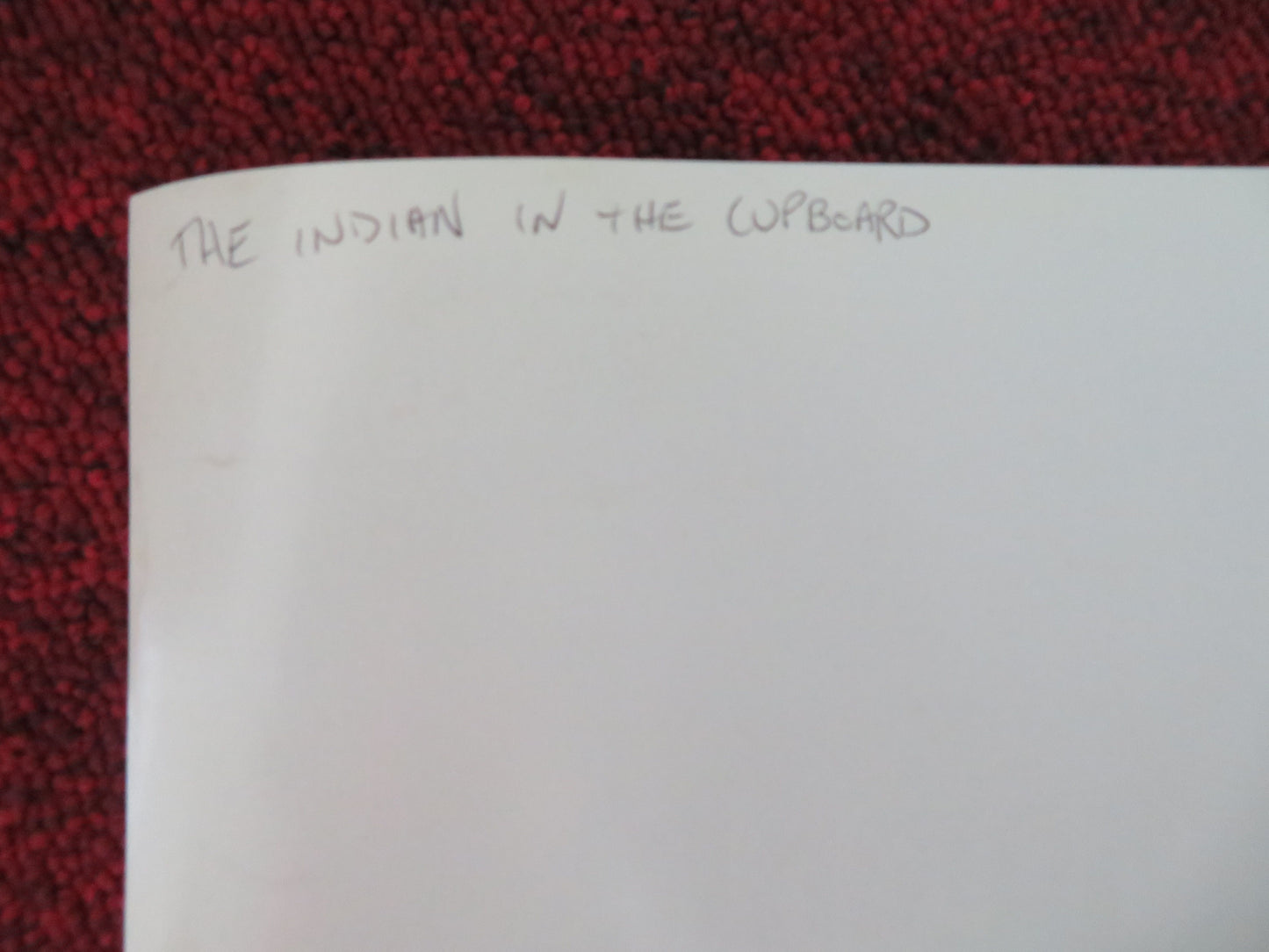 The Indian in the Cupboard UK Quad Rolled Poster Hal Scardino Litefoot 1995