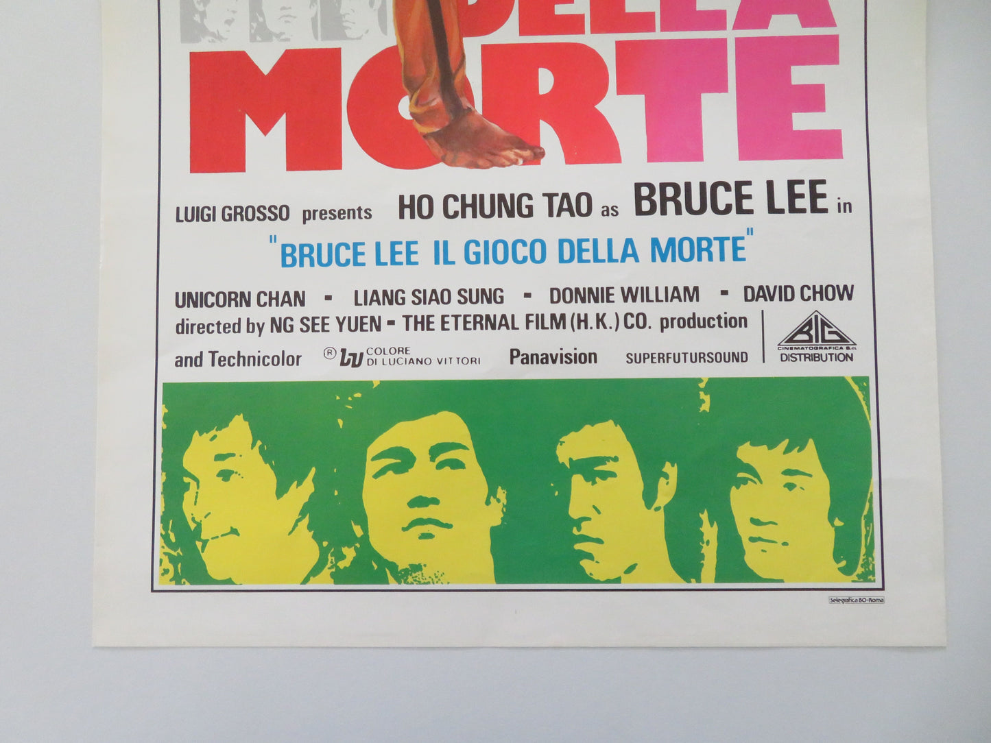 Bruce Lee: The Man, the Myth Italian Locandina Poster Ho Chung Tao R1980s