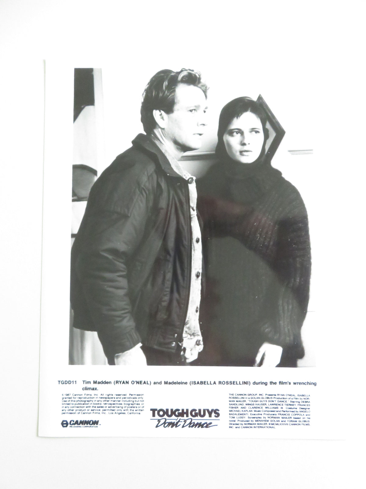 Tough Guys Don't Dance - B Movie Still Photo Lot Of 9 Cannon Ryan O'Neal 1987