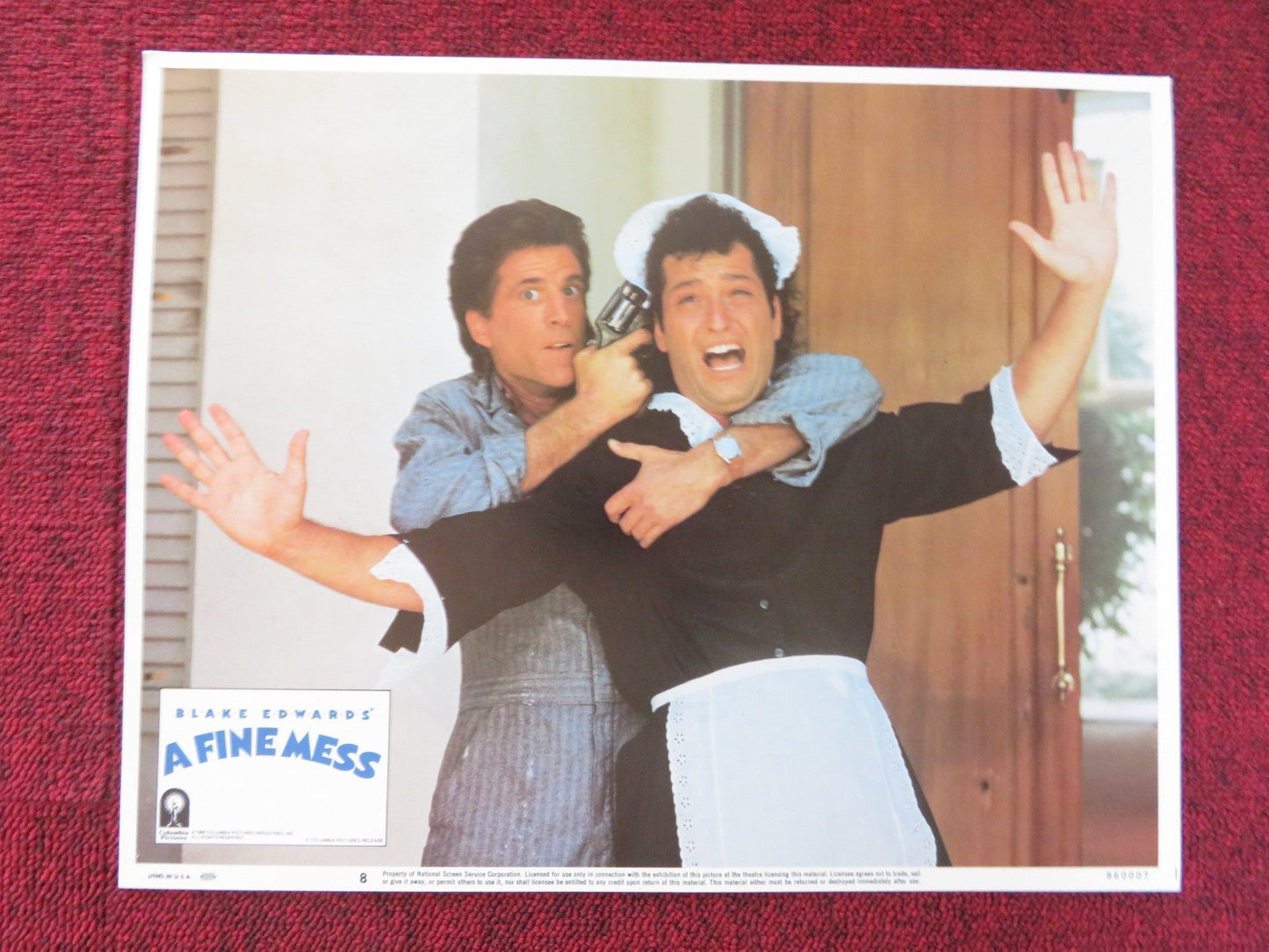 A FINE MESS US LOBBY CARD FULL SET TED DANSON HOWIE MANDEL 1986 Rendezvous Cinema Movie posters