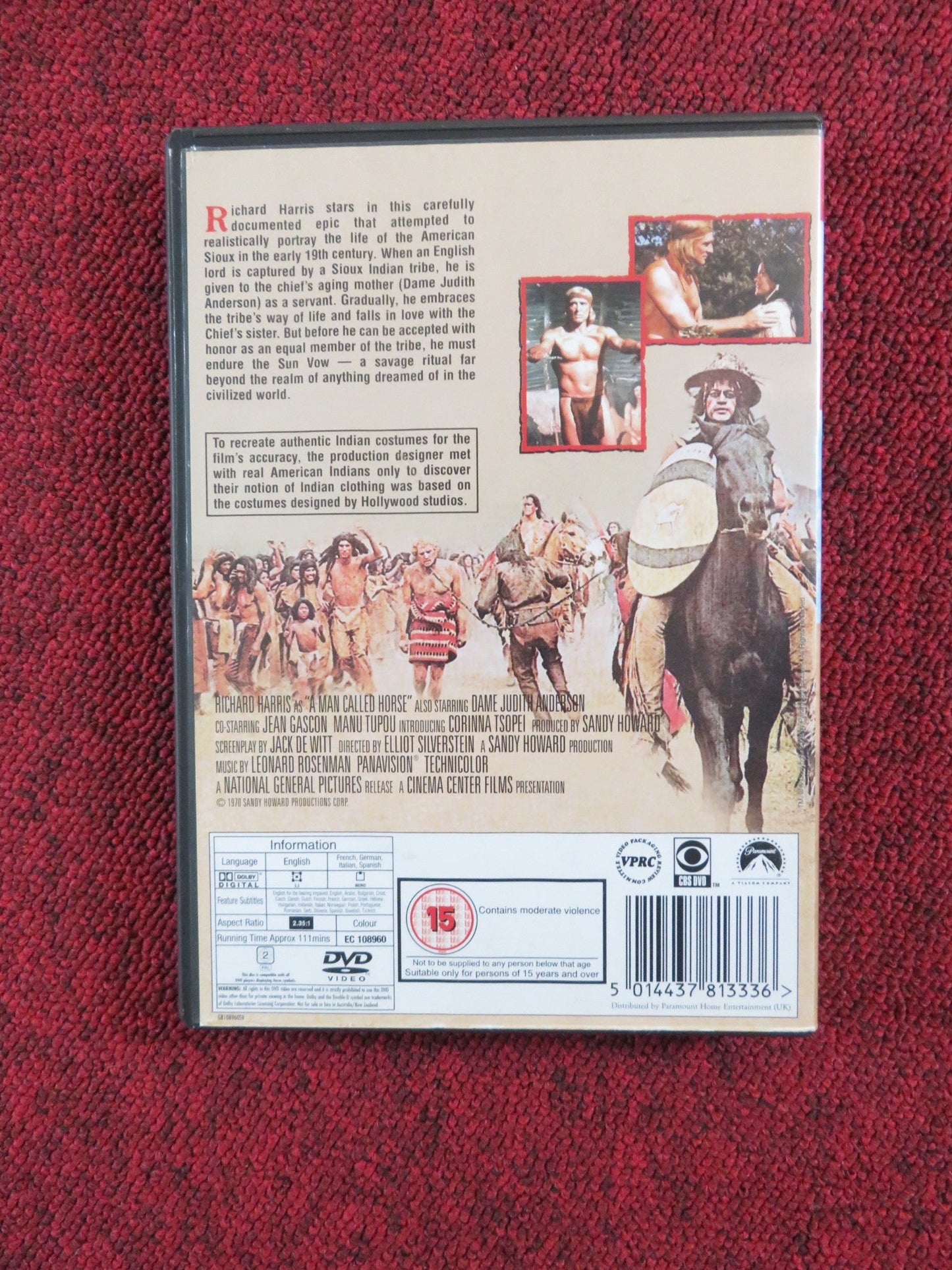 A MAN CALLED HORSE (DVD) RICHARD HARRIS JUDITH ANDERSON 1970 REGION 2 Rendezvous Cinema Movie posters