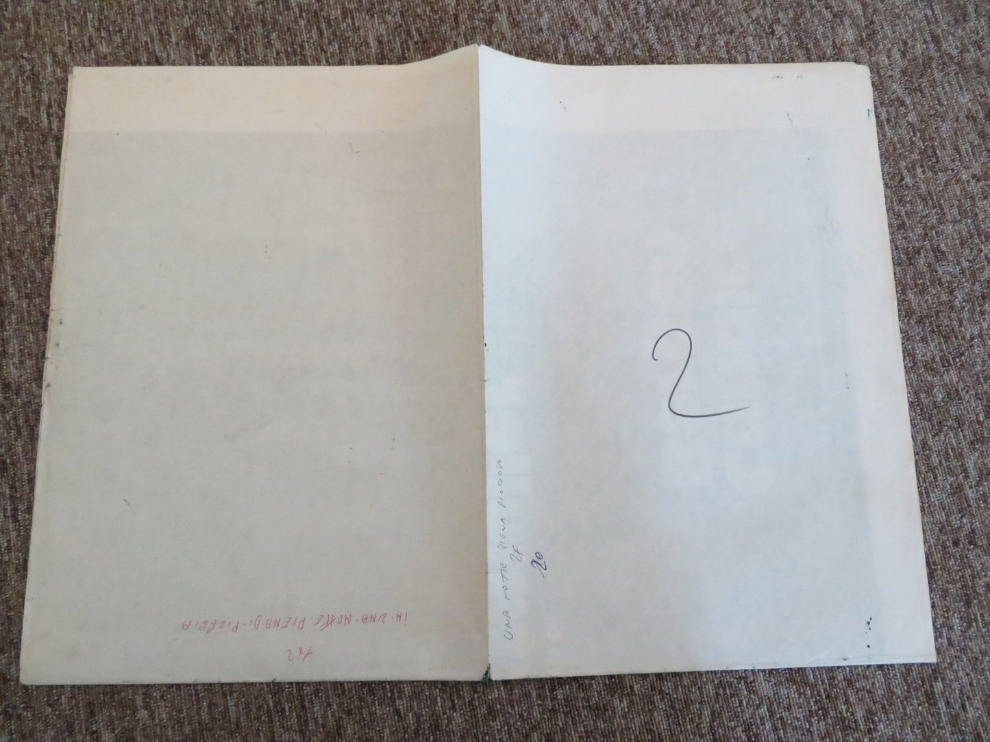 A NIGHT FULL OF RAIN ITALIAN 2 FOGLIO POSTER GIANCARLO GIANNINI C. BERGEN 1978 Rendezvous Cinema Movie posters