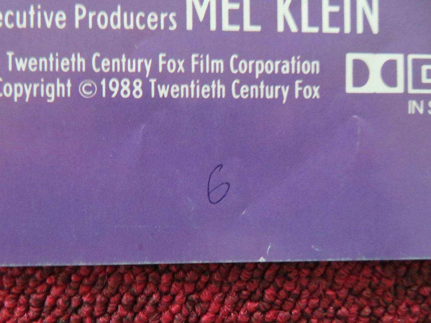 A NIGHT IN THE LIFE OF JIMMY REARDON FOLDED US ONE SHEET POSTER R. PHOENIX 1988 Movie posters