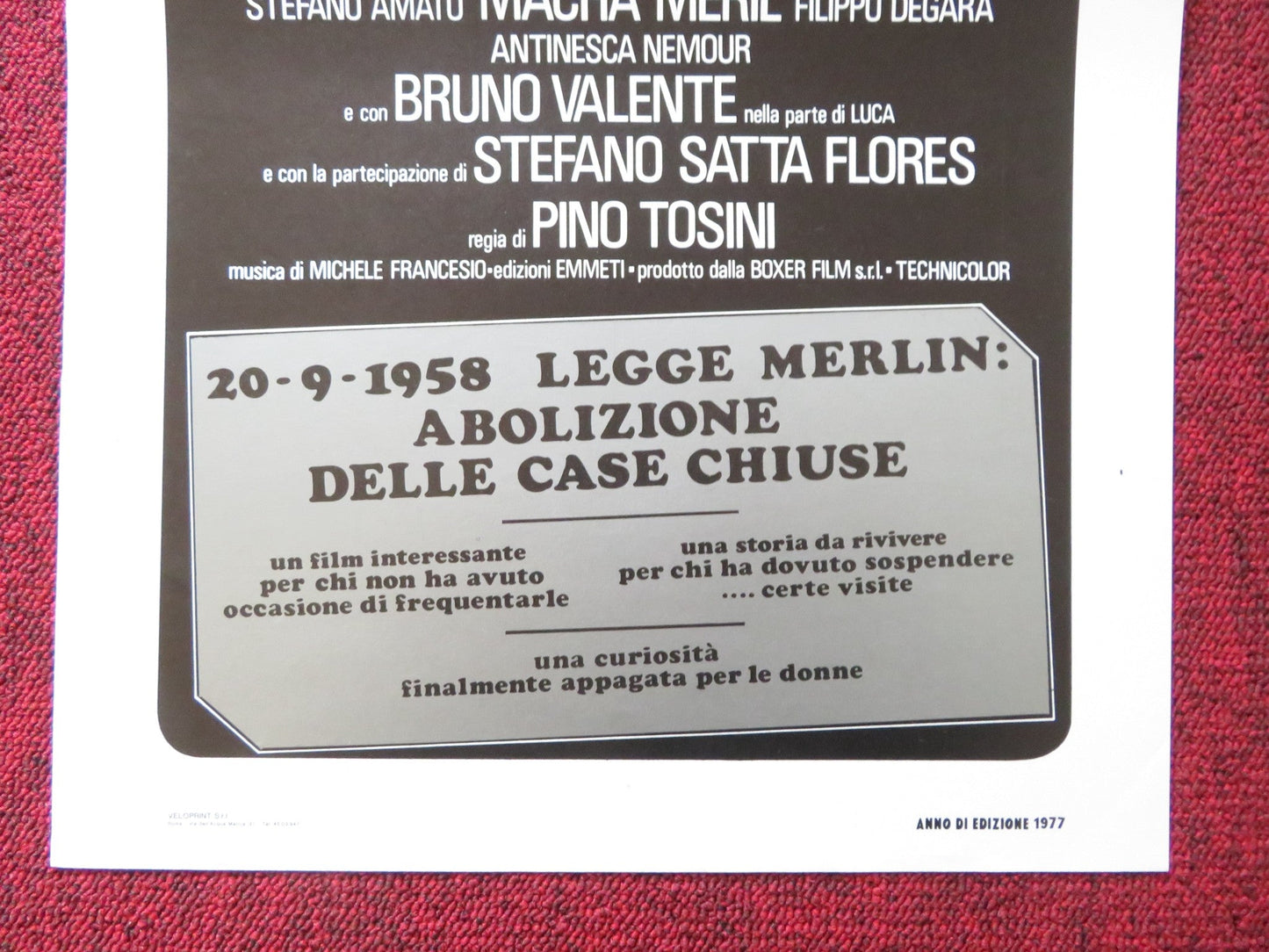 A SECOND HAND LADY ITALIAN LOCANDINA POSTER SENTA BERGER BRUNO VALENTE 1977 - Rendezvous Cinema