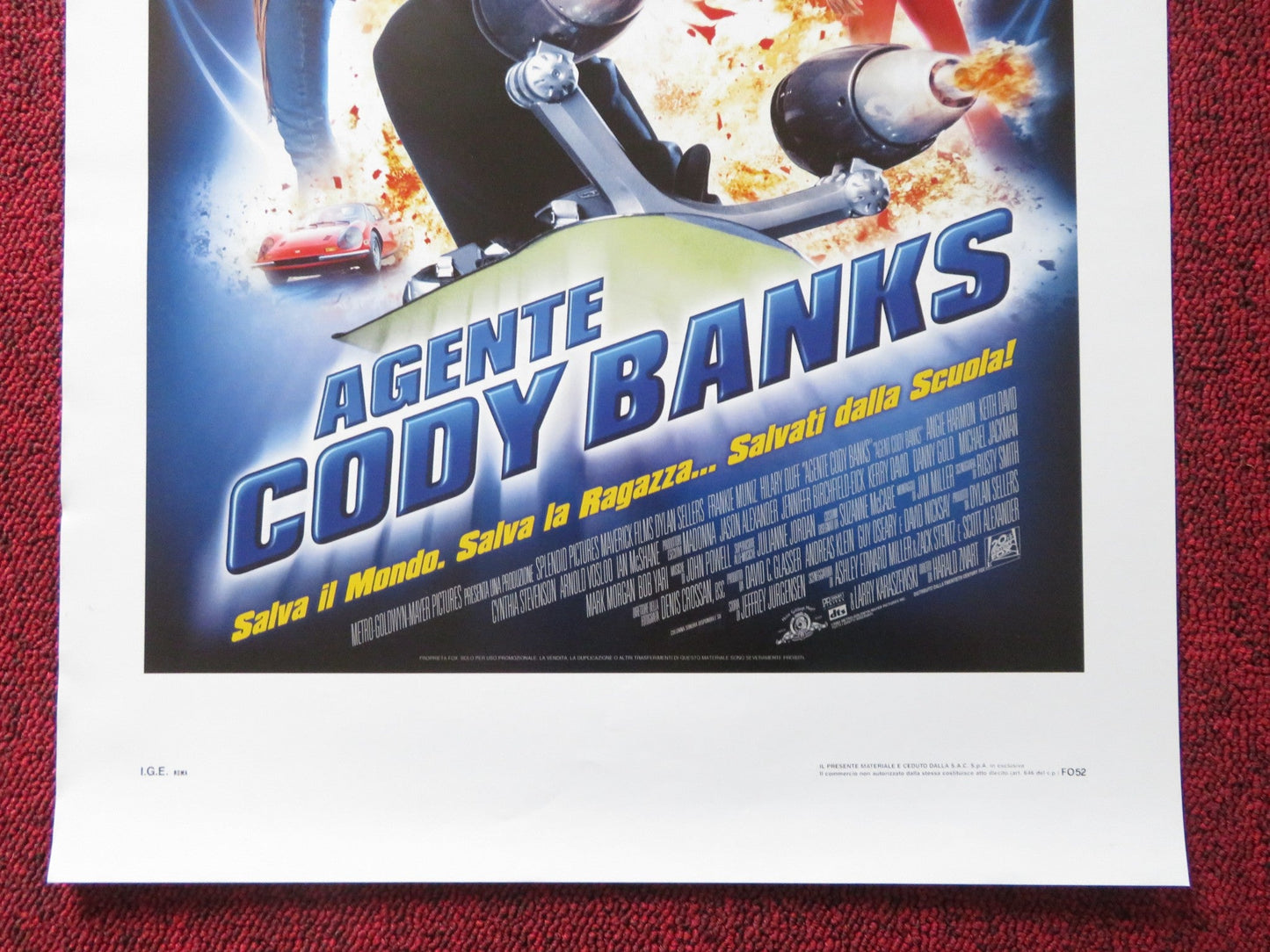 AGENT CODY BANKS ITALIAN LOCANDINA POSTER FRANKIE MUNIZ HILARY DUFF 2003 Rendezvous Cinema Movie posters