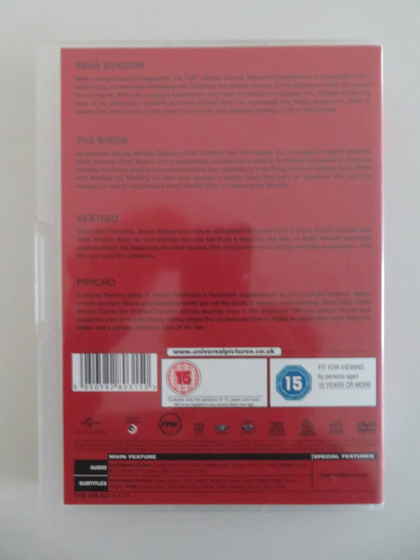 ALFRED HITCHCOCK: THE ESSENTIAL COLLECTION (DVD BOXSET) 1954 REGION 2, 4 Movie posters