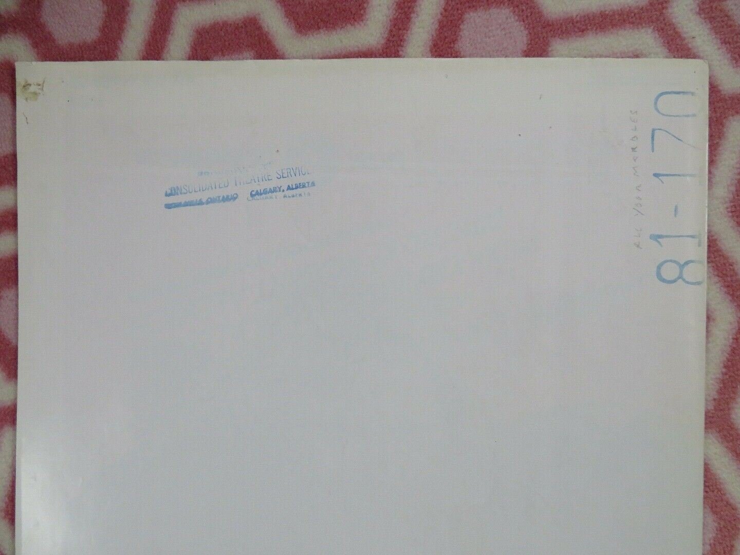 ALL YOUR MARBLES US ONE SHEET POSTER PETER FALK 1981 - Rendezvous Cinema