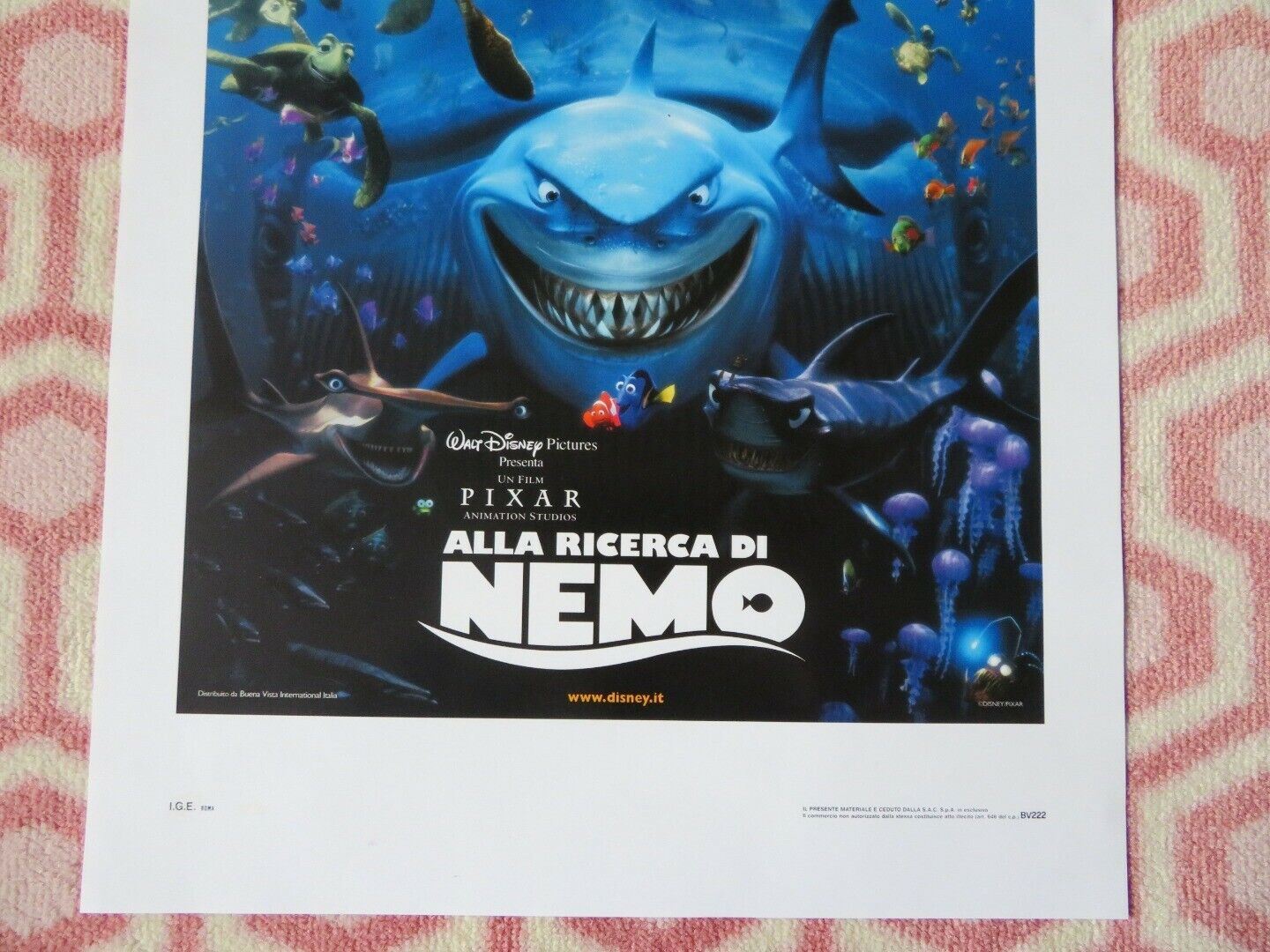 Finding Nemo ITALIAN LOCANDINA (27.5"x13") POSTER 2003 - Rendezvous Cinema