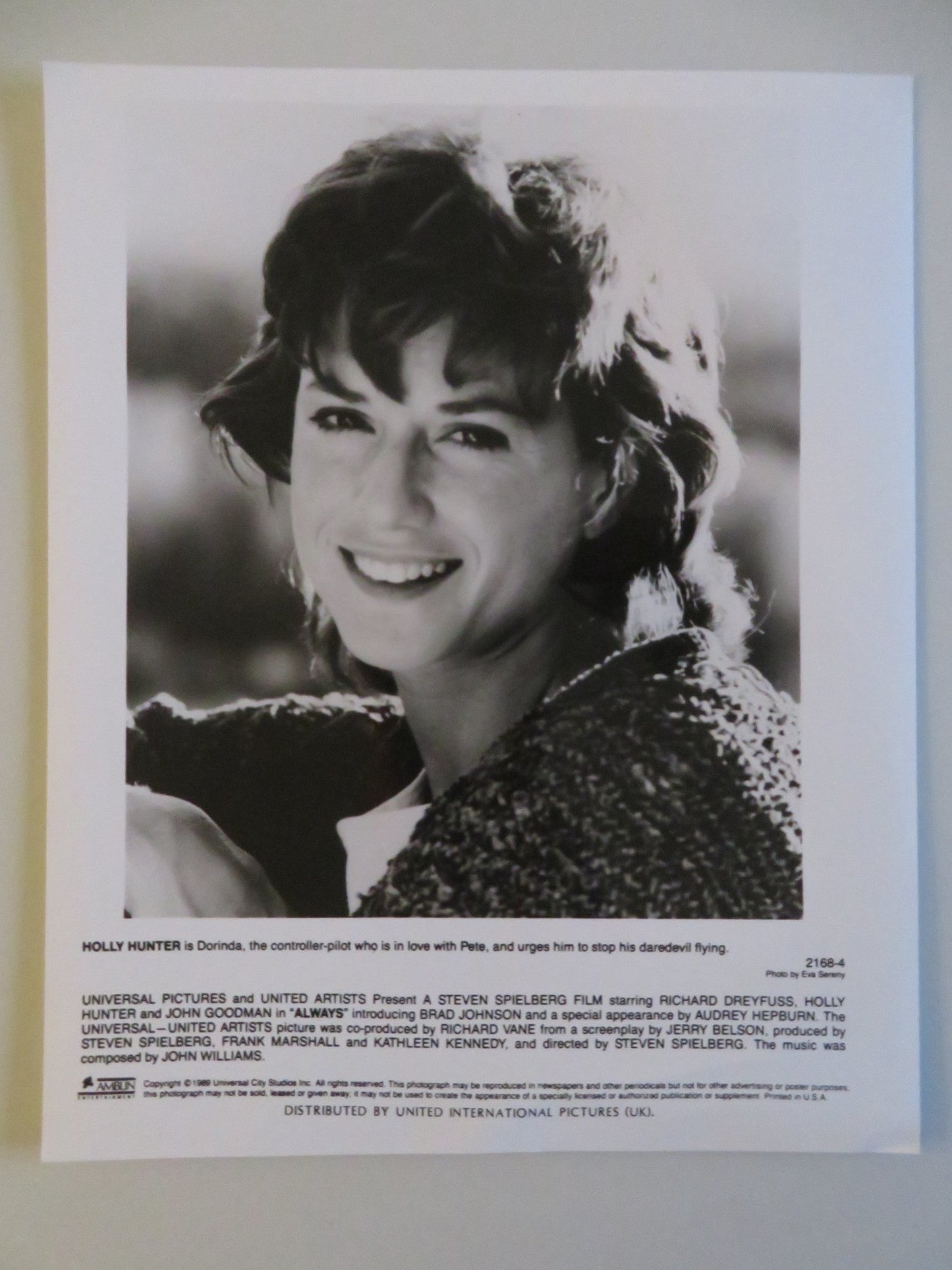 ALWAYS MOVIE STILL PHOTO LOT OF 5 RICHARD DREYFUSS HOLLY HUNTER 1989 - Rendezvous Cinema