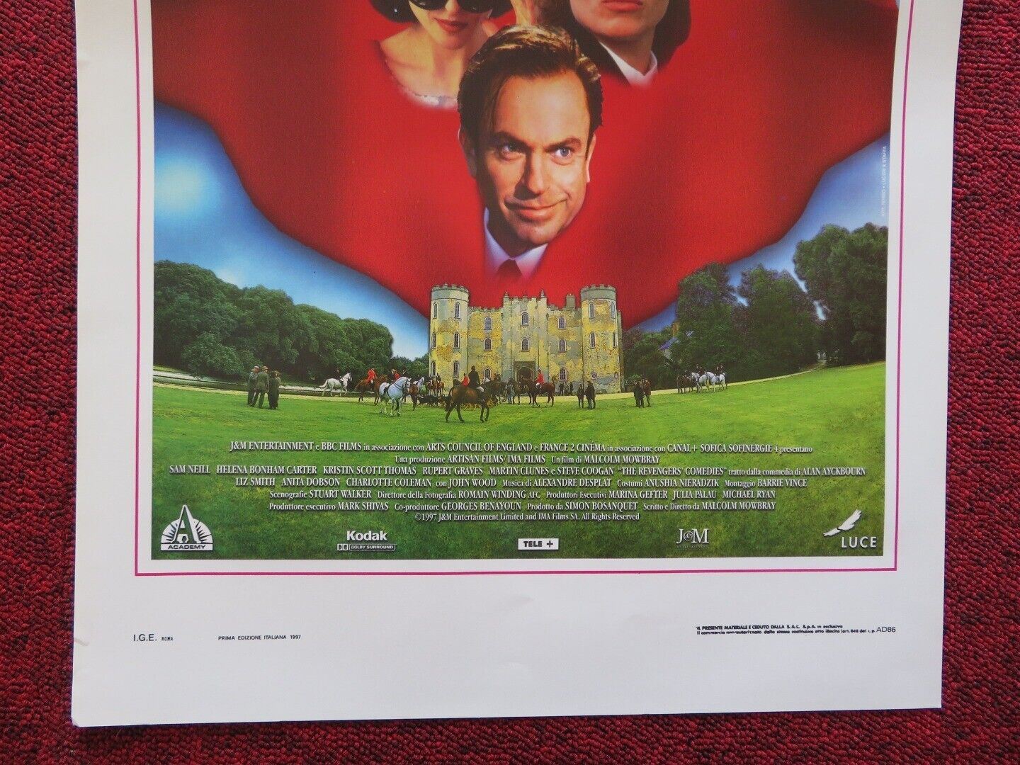 AMORI E VENDETTE ITALIAN LOCANDINA (27.5"x13") POSTER HELENA BONHAM CARTER 1997 - Rendezvous Cinema