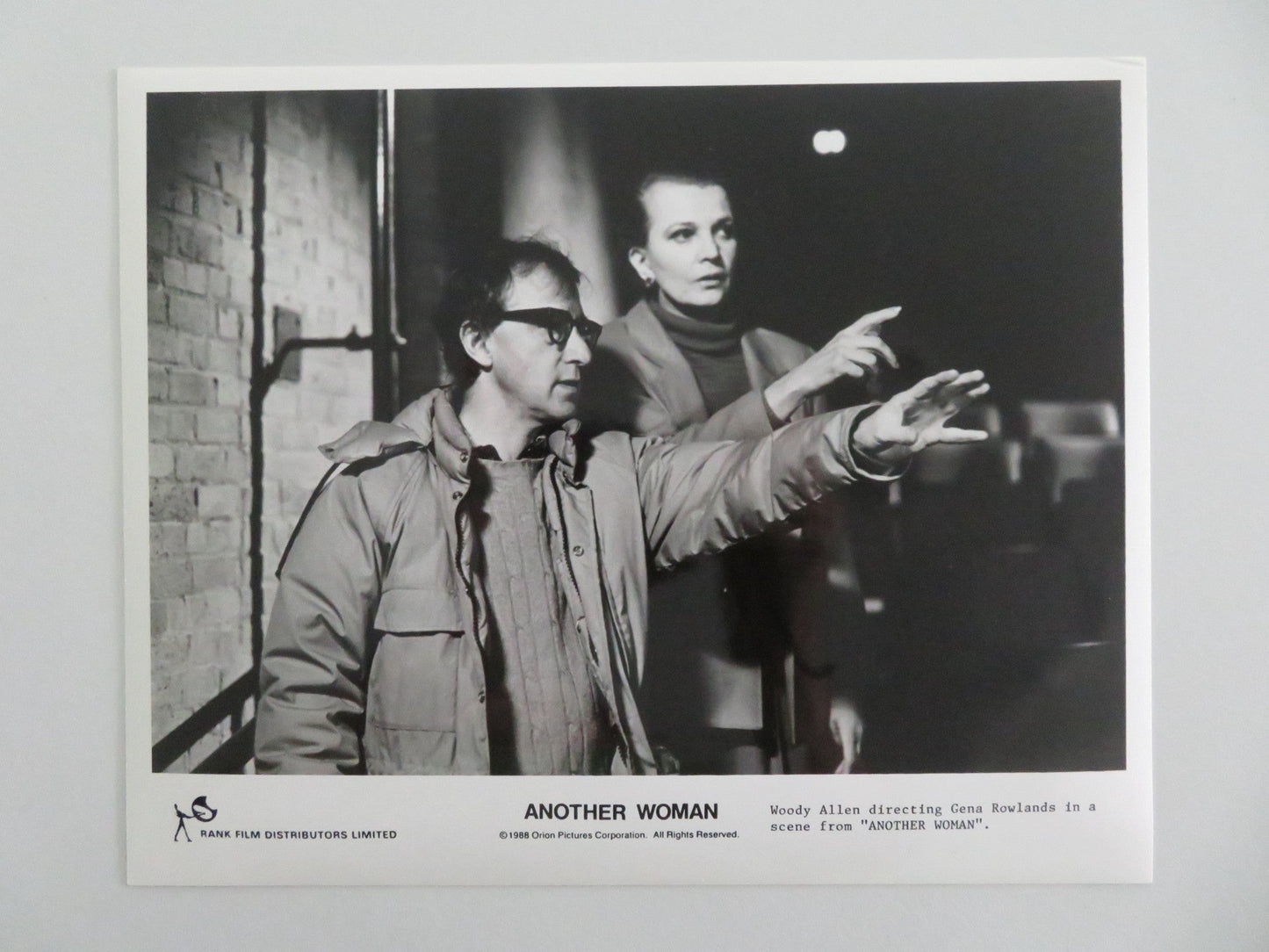 ANOTHER WOMAN MOVIE STILL PHOTO LOT OF 9 GENE HACKMAN GENA ROWLANDS 1988 - Rendezvous Cinema