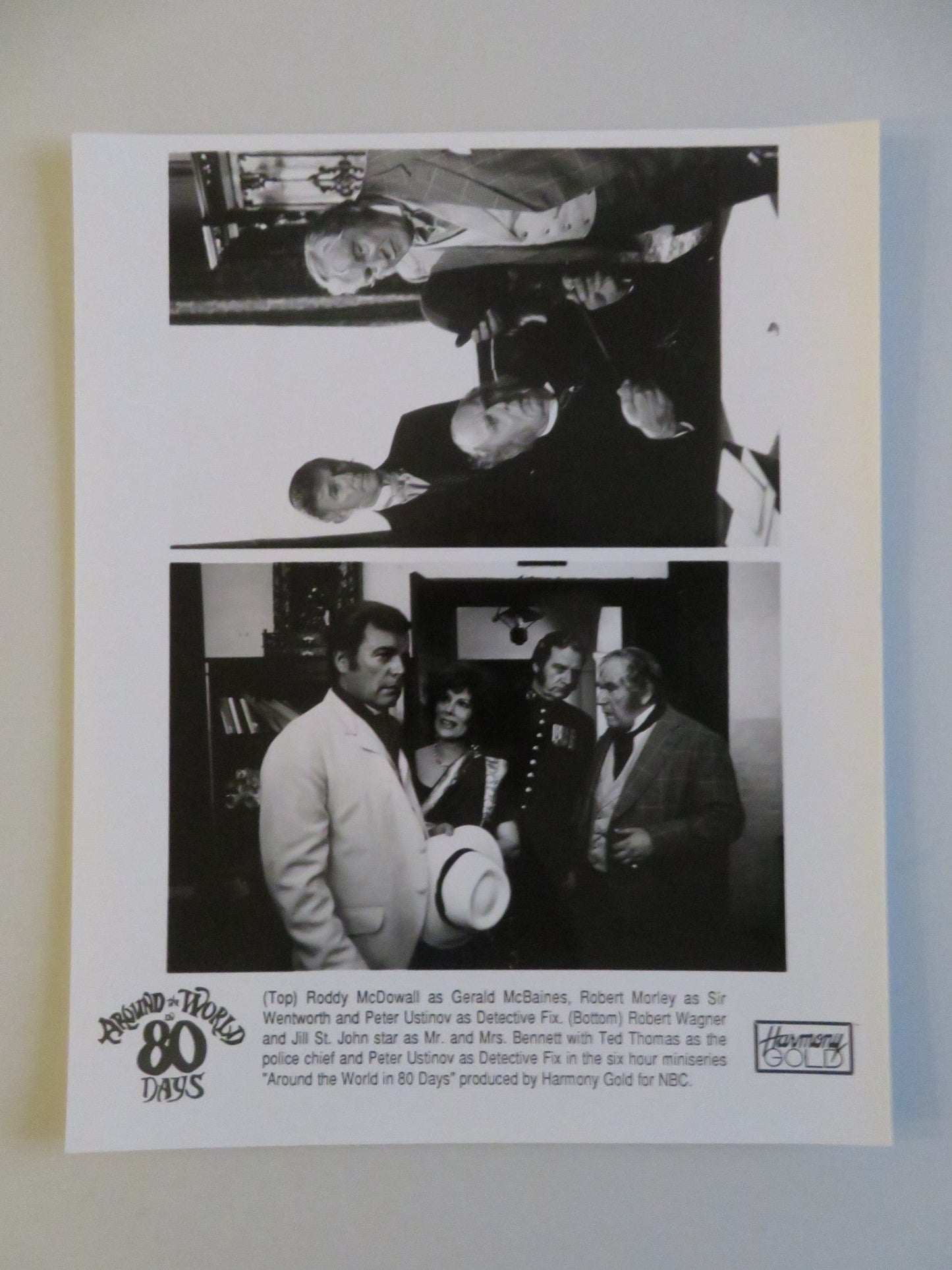 AROUND THE WORLD IN 80 DAYS MOVIE STILL PHOTO LOT OF 2 PIERCE BROSNAN 1989 - Rendezvous Cinema