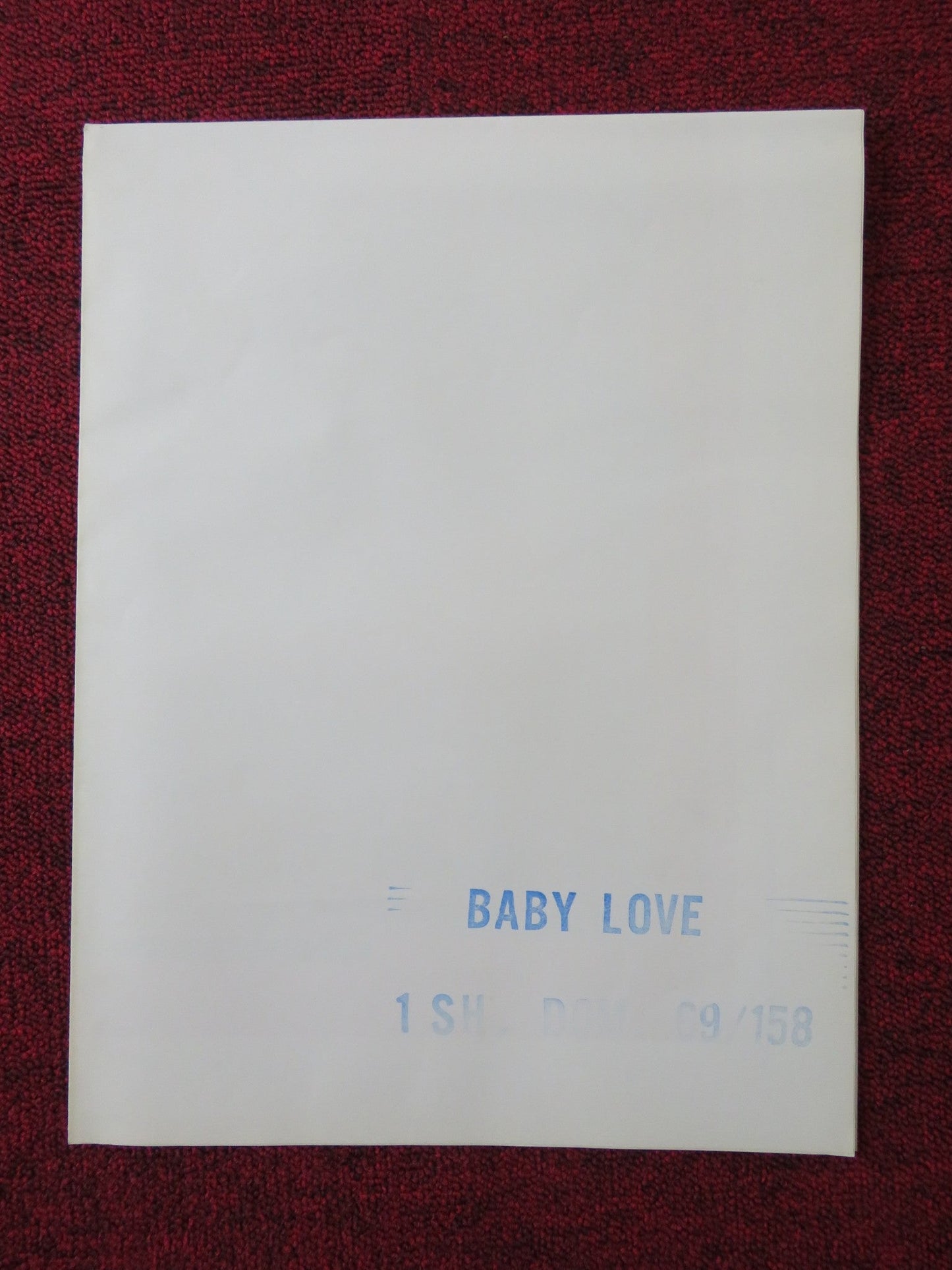 BABY LOVE FOLDED US ONE SHEET POSTER ANN LYNN KEITH BARRON 1969 Rendezvous Cinema Movie posters