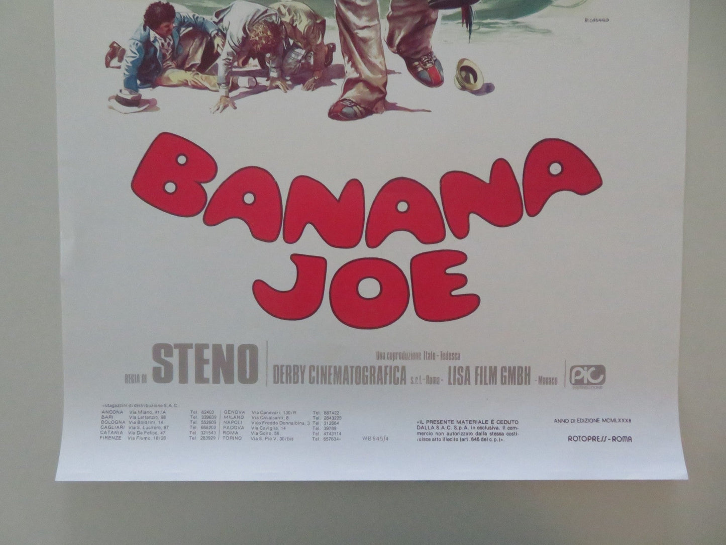 BANANA JOE ITALIAN LOCANDINA POSTER BUD SPENCER MARINA LANGNER 1982 Movie posters
