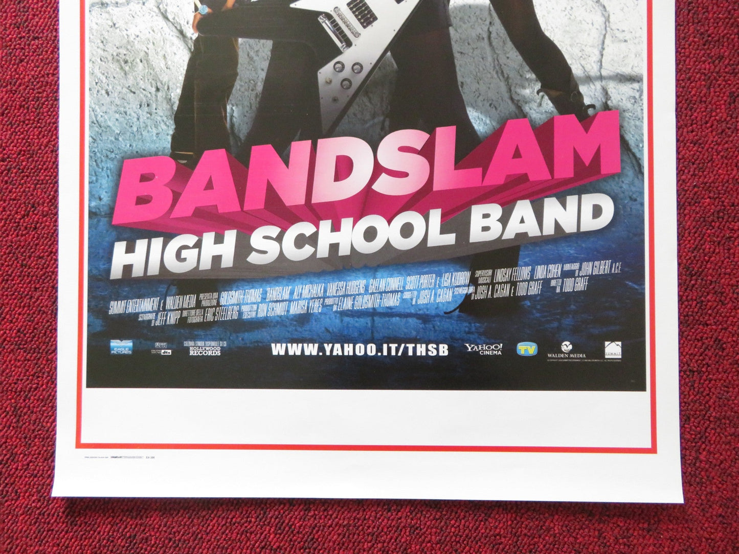 BANDSLAM HIGH SCHOOL BAND ITALIAN LOCANDINA POSTER VANESSA HUDGENS KUDROW 2009 Rendezvous Cinema Movie posters