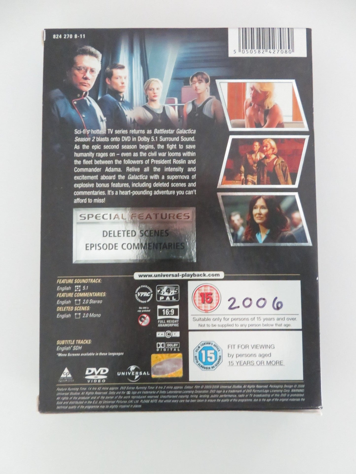 Battlestar Galactica Season Two (DVD BoxSet) Edward J. Olmos 2006 Region 2, 4, 5 Movie posters