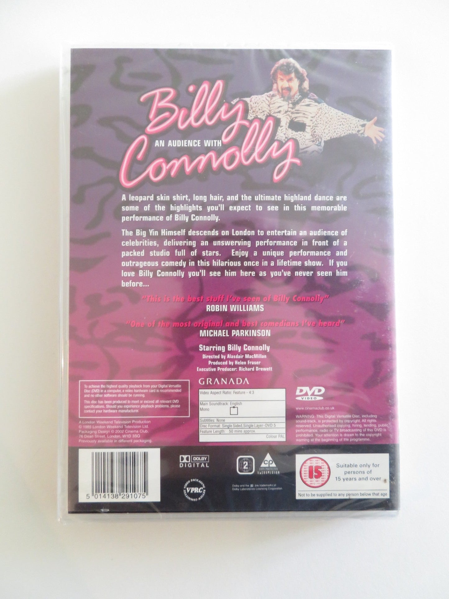 BILLY CONNOLLY: AN AUDIENCE WITH BILLY CONNOLLY (DVD) 1985 REGION 2 Rendezvous Cinema Movie posters