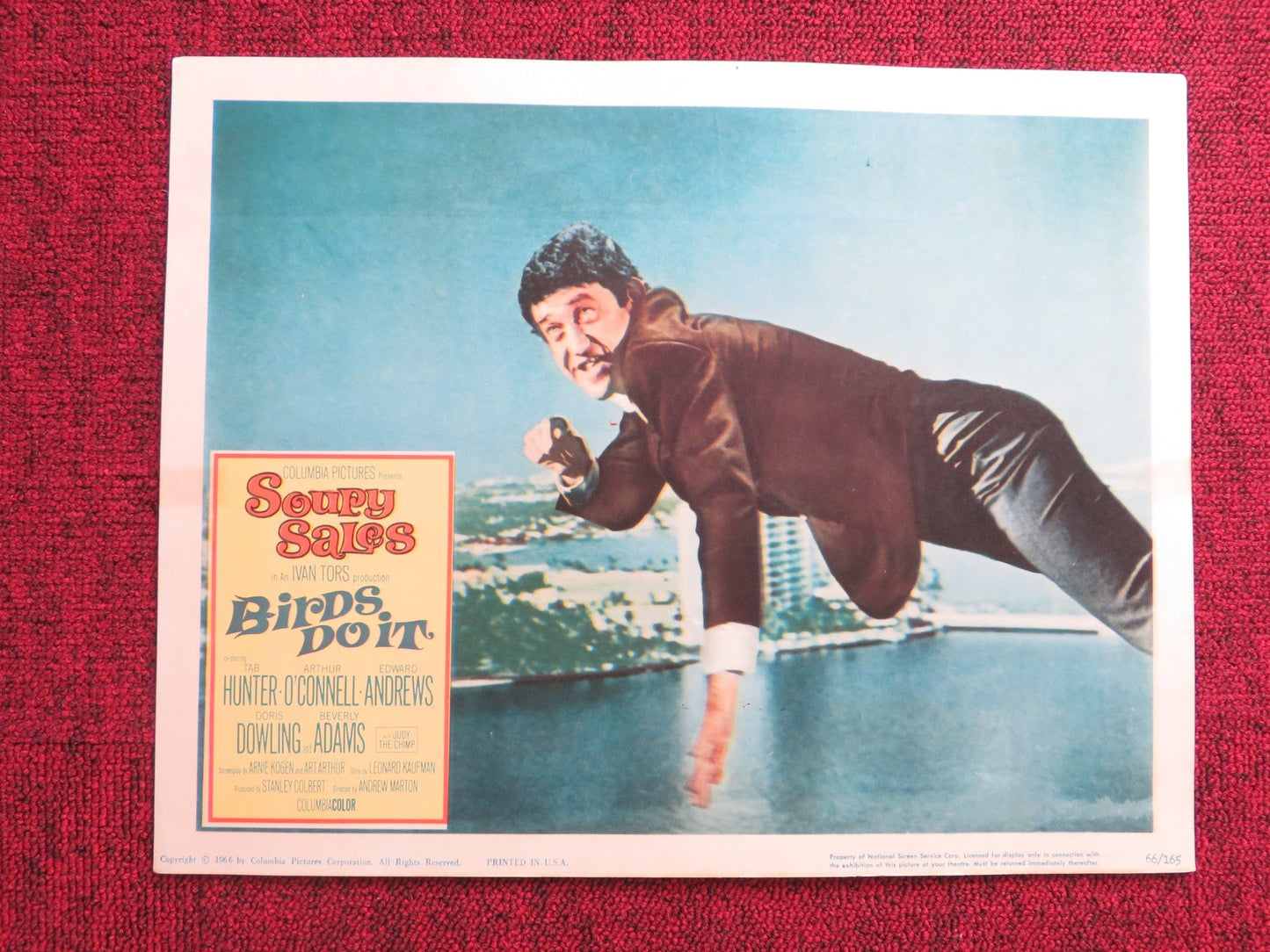 BIRDS DO IT US LOBBY CARD FULL SET SOUPY SALES TAB HUNTER 1966 Rendezvous Cinema Movie posters