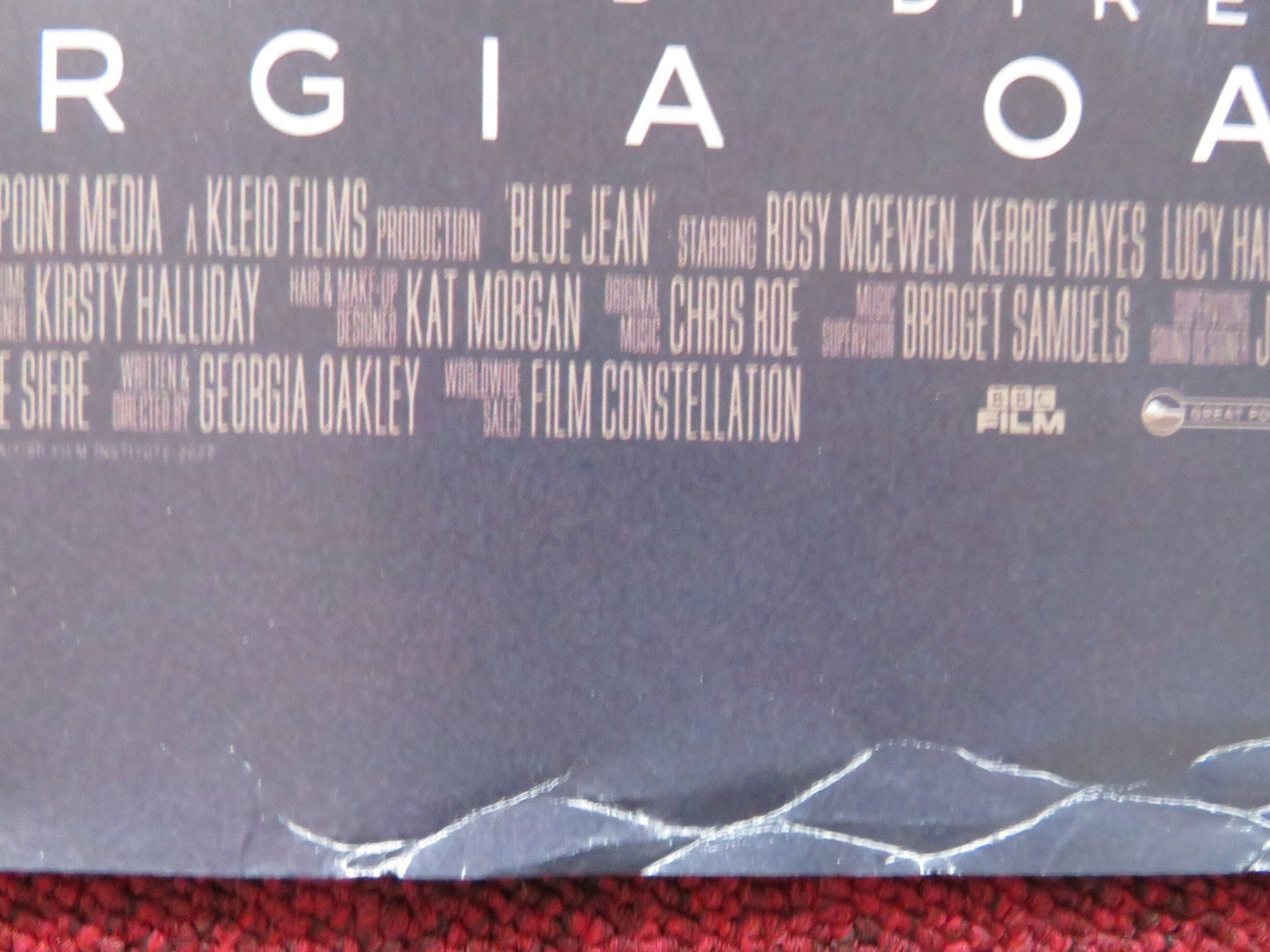 BLUE JEAN UK QUAD ROLLED POSTER ROSY MCEWEN KERRIE HAYES 2022 Rendezvous Cinema Movie posters