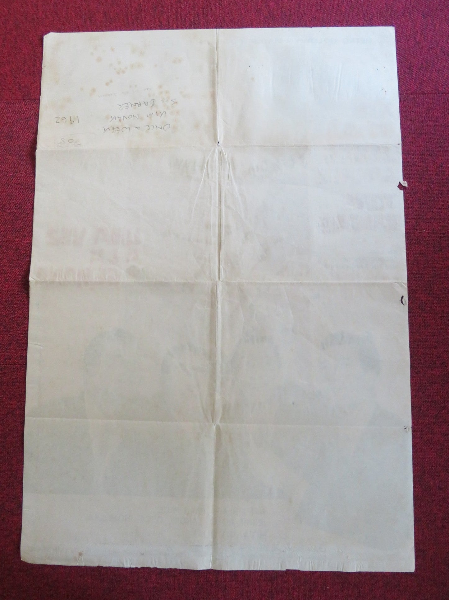 BOY'S NIGHT OUT SPANISH POSTER KIM NOVAK JAMES GARNER 1962 Rendezvous Cinema Movie posters