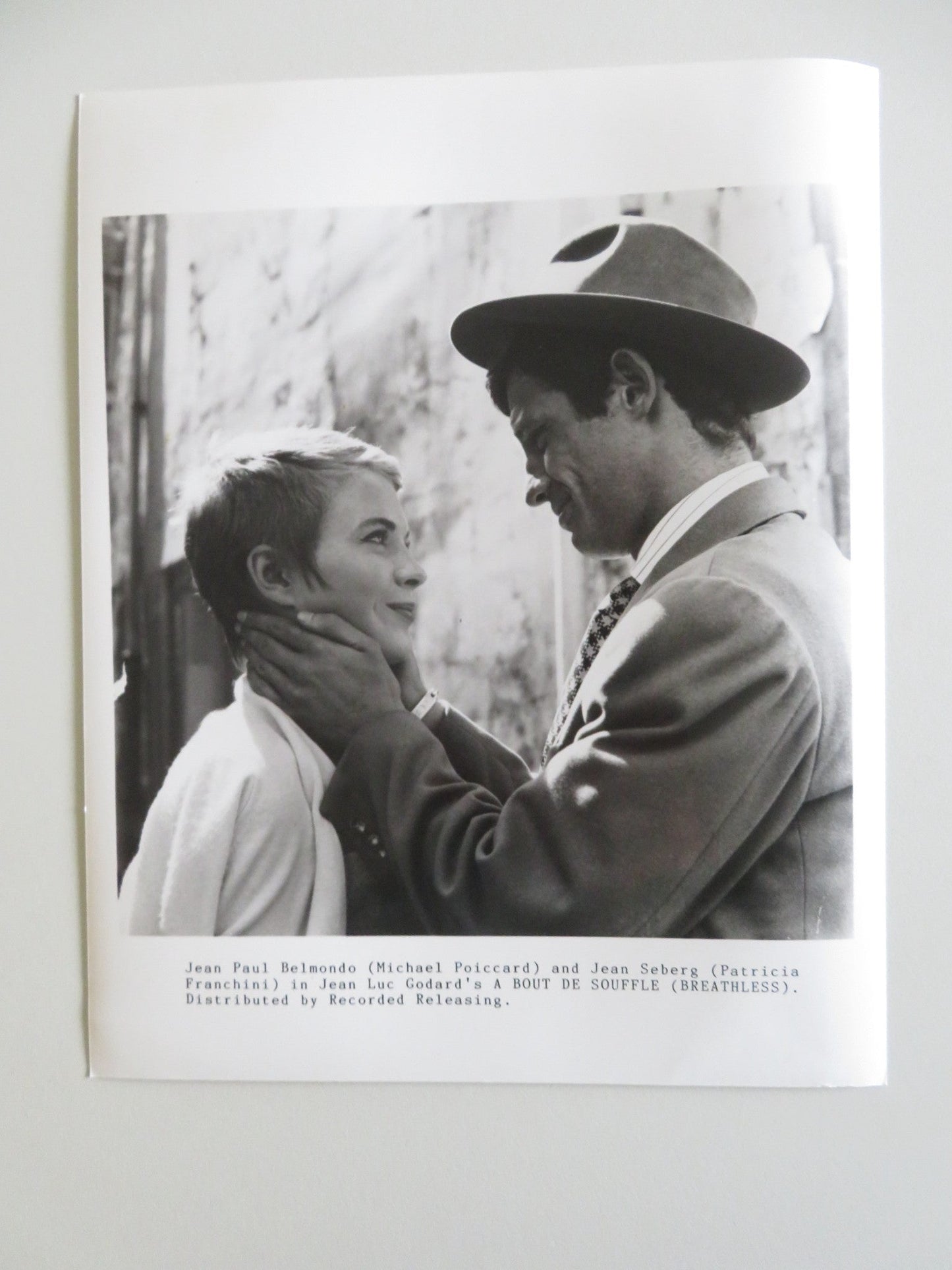 BREATHLESS MOVIE STILL PHOTO LOT OF 5 JEAN SEBERG JEAN PAUL BELMONDO - Rendezvous Cinema