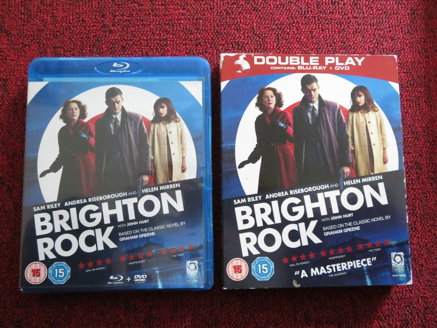 BRIGHTON ROCK (BLU - RAY) SAM RILEY ANDREA RISBOROUGH HELEN MIRREN 2010 REGION 2 Rendezvous Cinema Movie posters
