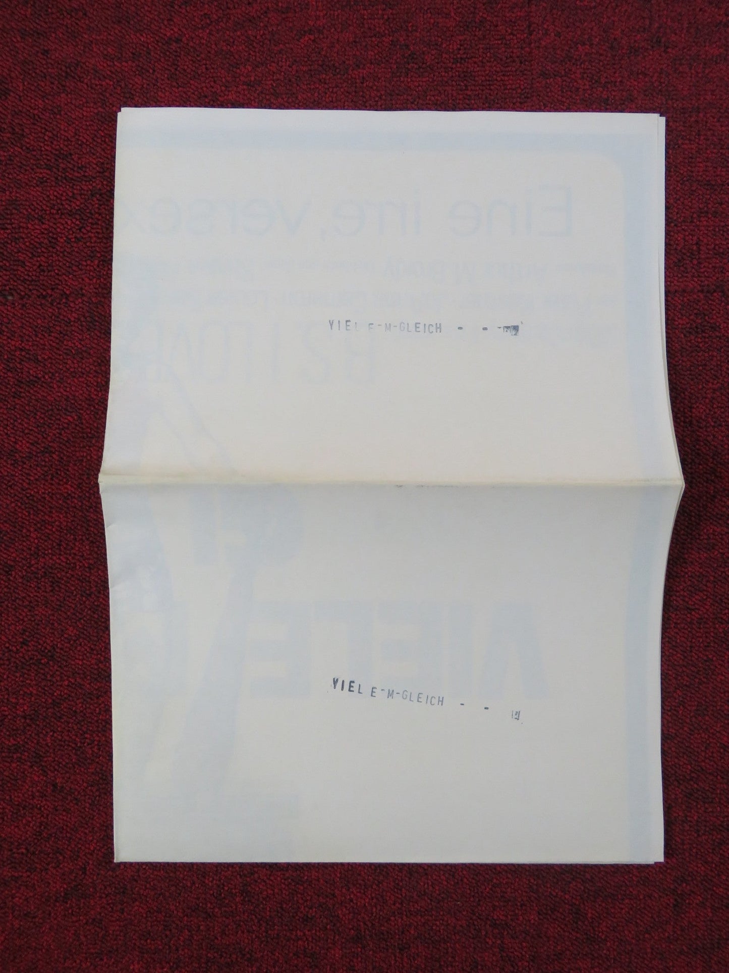 B.S. I LOVE YOU GERMAN A1 POSTER FOLDED PETER KASTNER JOANNA CAMERON 1971 Rendezvous Cinema Movie posters