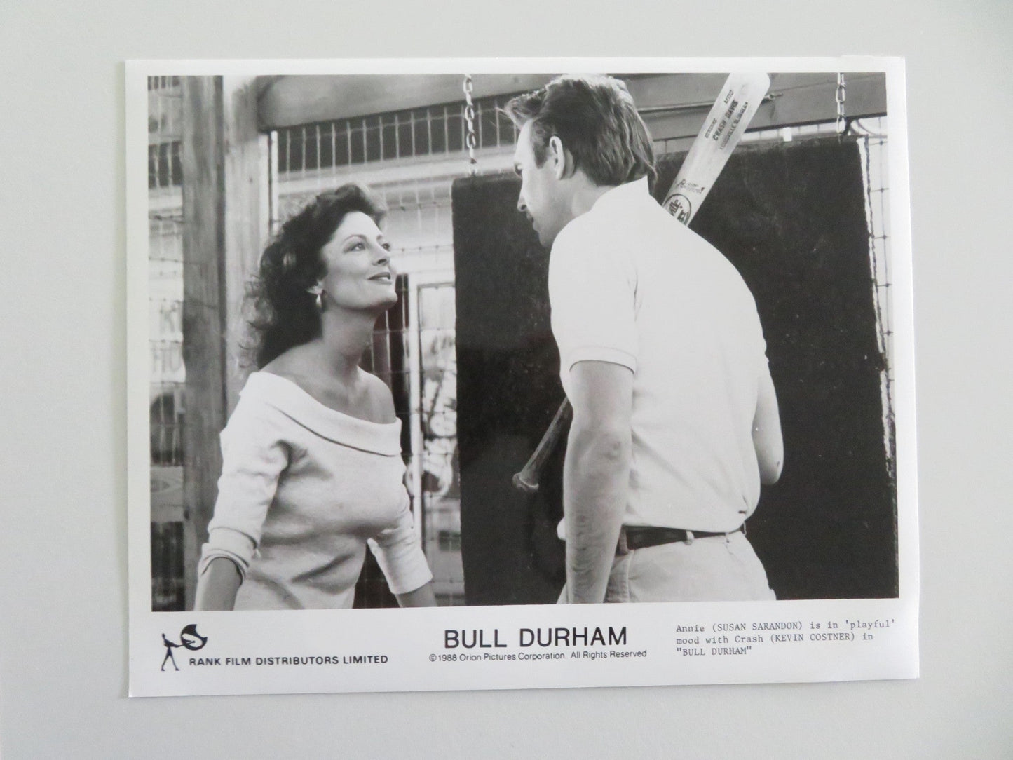 BULL DURHAM MOVIE STILL PHOTO LOT OF 7 KEVIN COSTNER SUSAN SARANDON 1988 Movie posters