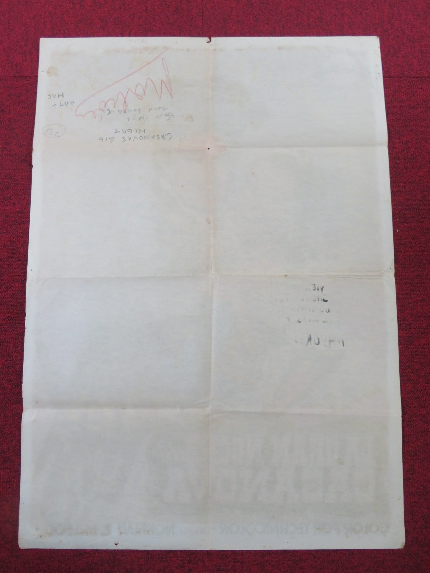 CASANOVA'S BIG NIGHT SPANISH POSTER BOB HOPE JOAN FONTAINE 1954 Rendezvous Cinema Movie posters