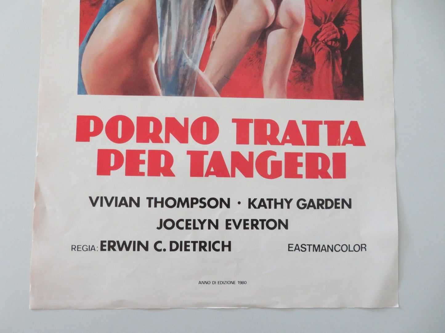 CONFESSIONS OF THE SEX SLAVES ITALIAN LOCANDINA POSTER VIVIAN THOMPSON 1980 Movie posters
