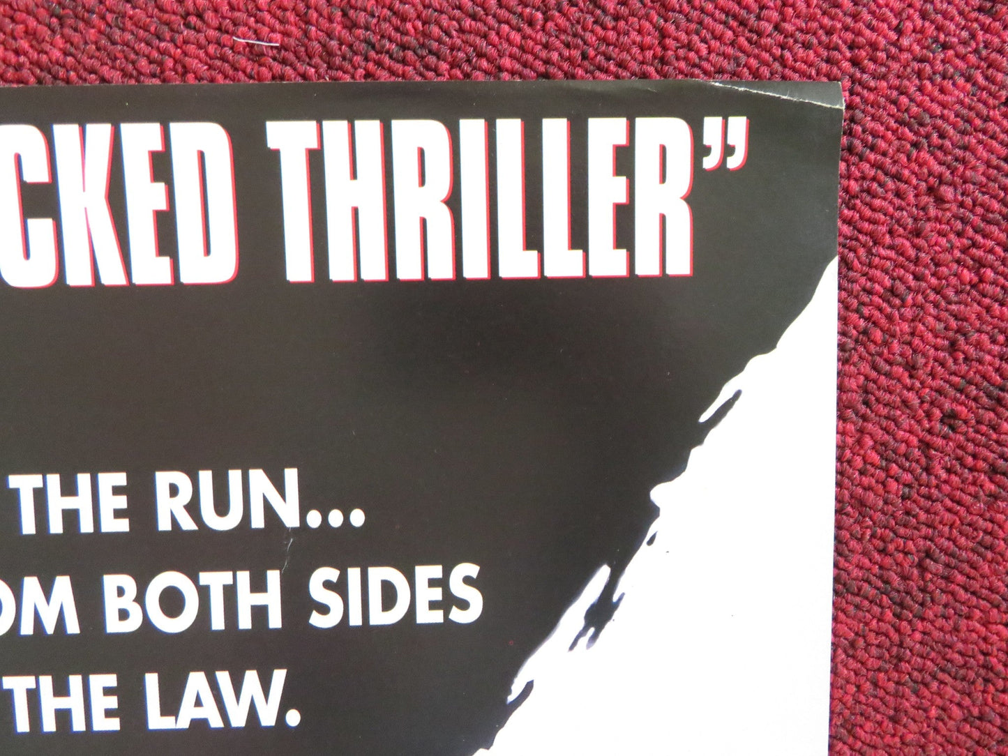 CROSSFIRE VHS VIDEO POSTER JEFF FAHEY TERI POLO 1993 Rendezvous Cinema Movie posters