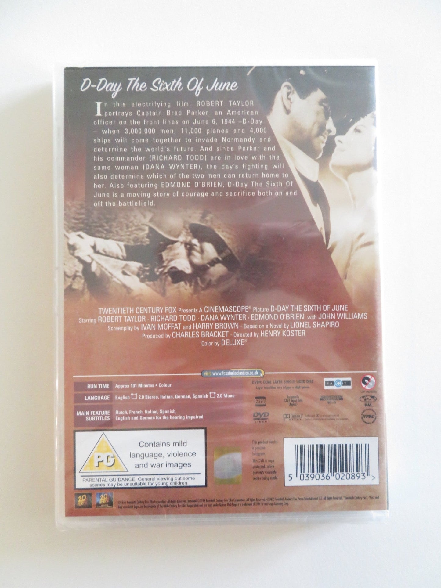 D - DAY THE SIXTH OF JUNE (DVD) ROBERT TAYLOR RICHARD TODD 1956 REGION 2 Rendezvous Cinema Movie posters