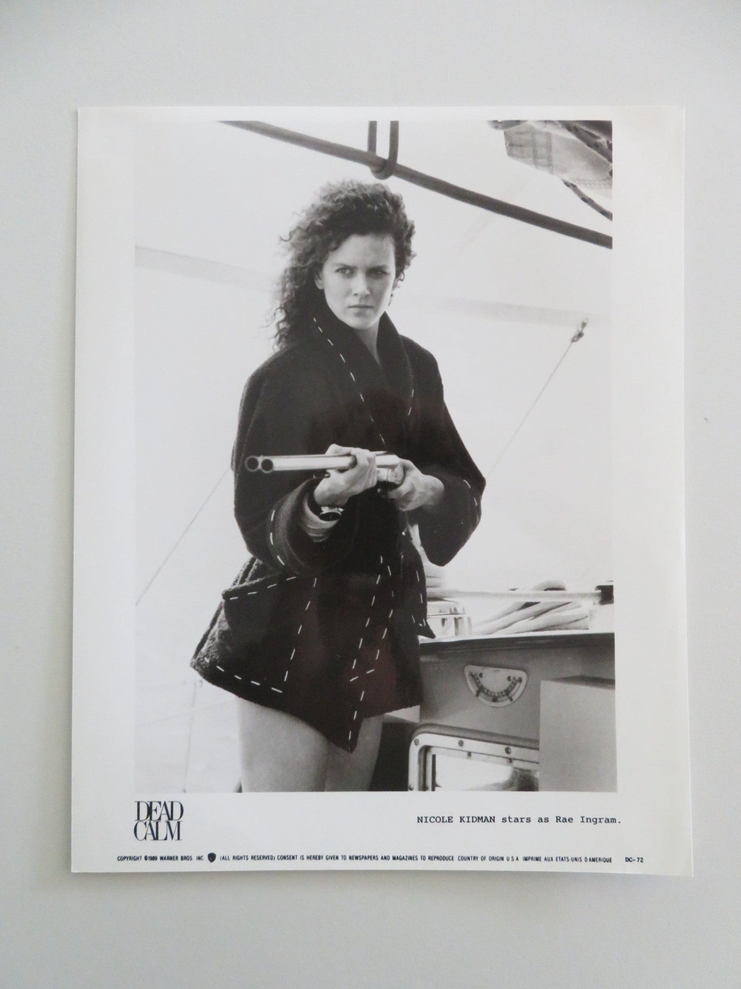 DEAD CALM MOVIE STILL PHOTO LOT OF 9 SAM NEILL NICOLE KIDMAN BILLY ZANE 1989 Movie posters