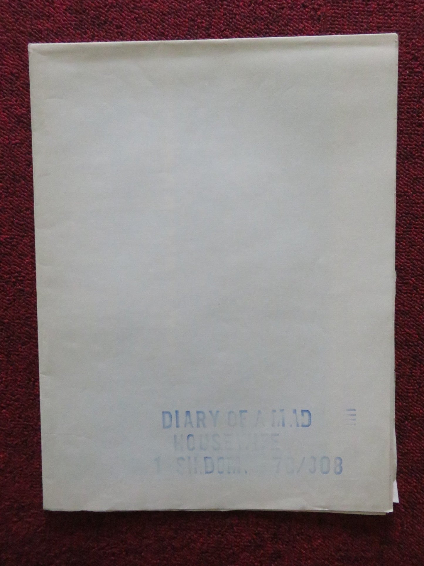 DIARY OF A MAD HOUSEWIFE FOLDED US ONE SHEET POSTER RICHARD BENJAMIN 1970 Movie posters