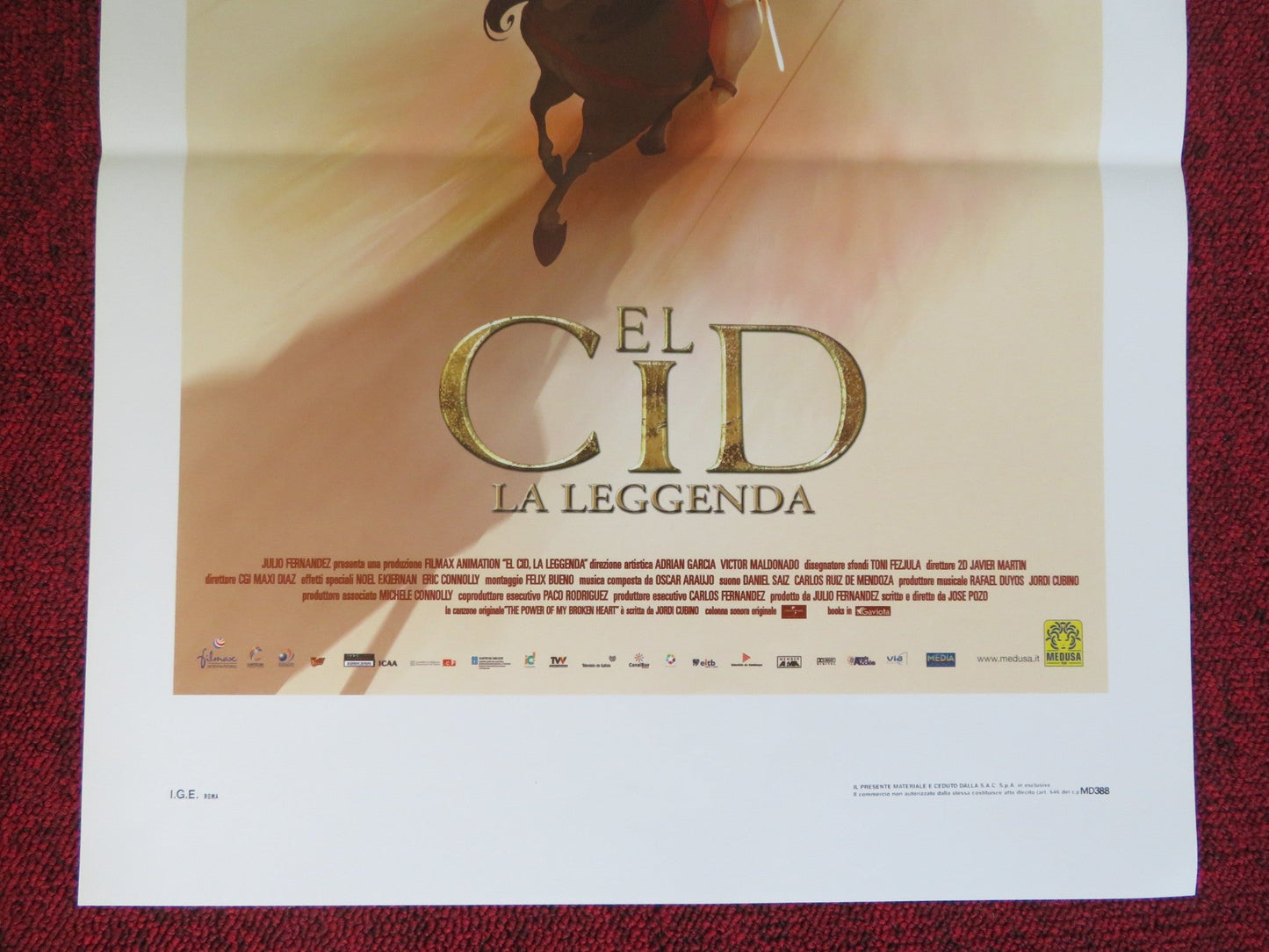 EL CID: THE LEGEND ITALIAN LOCANDINA POSTER MANEL FUENTES NATALIA VERBEKE 2003 Rendezvous Cinema Movie posters