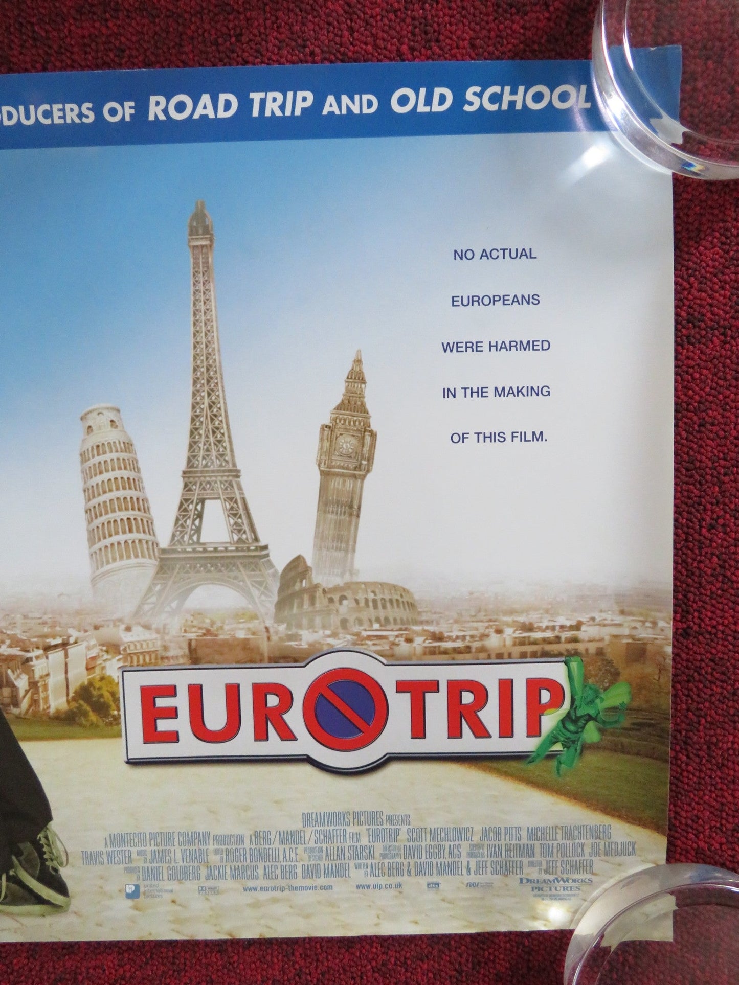 EURO TRIP UK MINI QUAD POSTER SCOTT MECHLOWICZ JACOB PITTS 2004 Rendezvous Cinema Movie posters