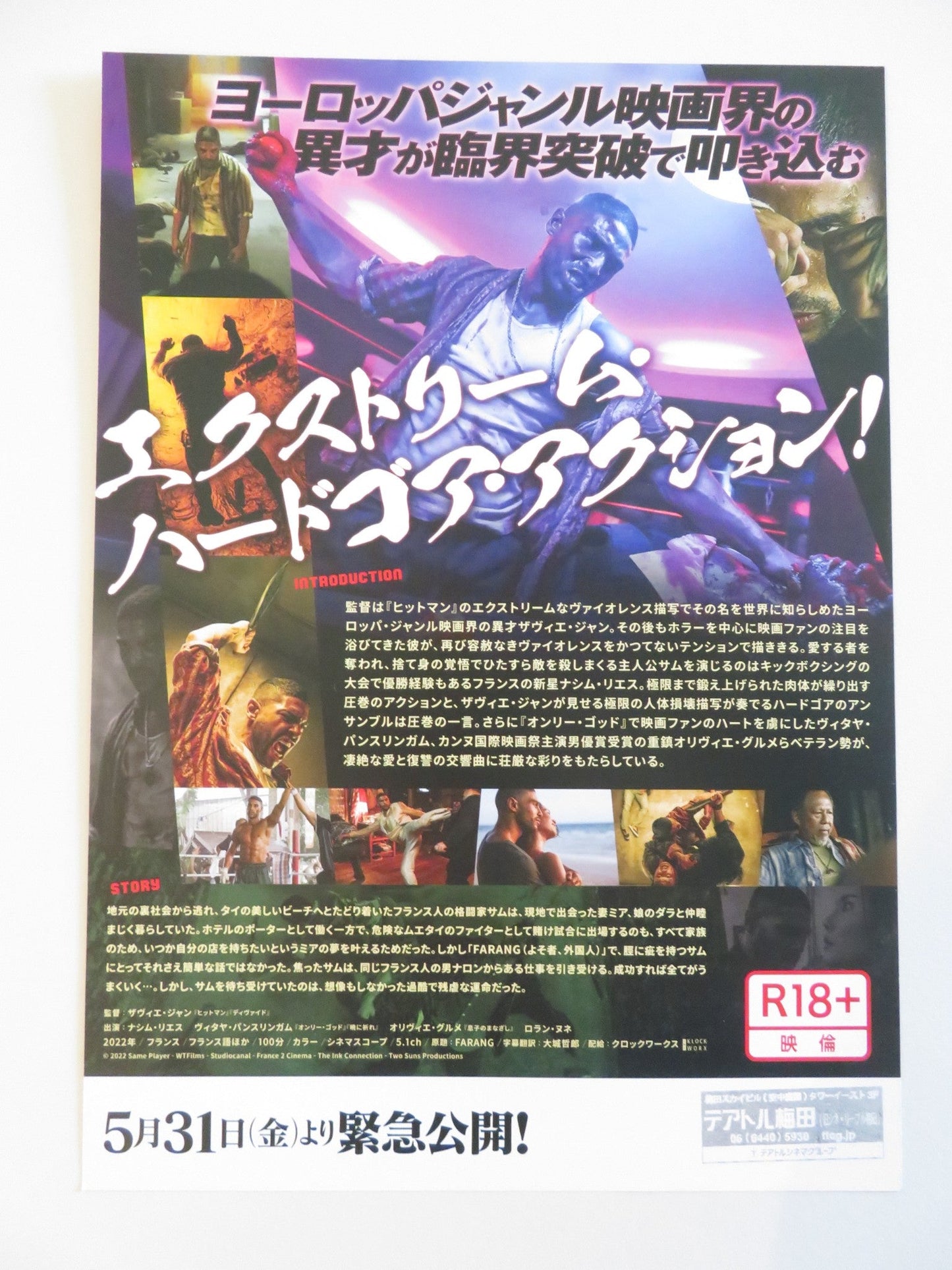 FARANG JAPANESE CHIRASHI (B5) POSTER NASSIM LYES LORYN NOUNAY 2023 Rendezvous Cinema Movie posters