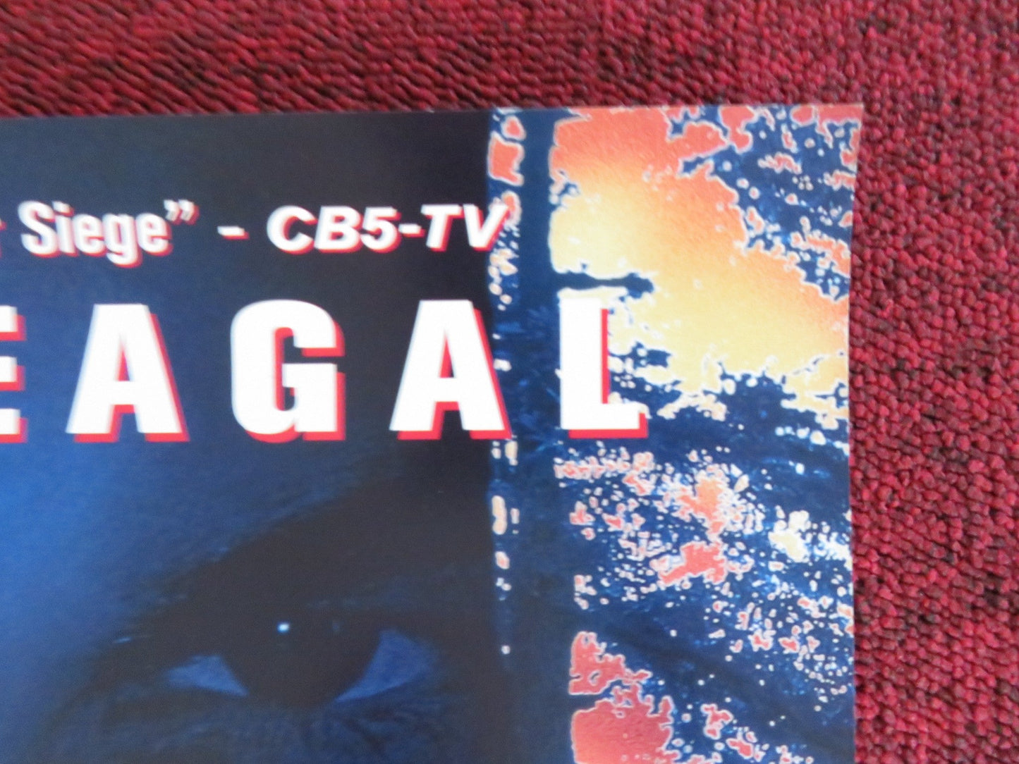 FIRE DOWN BELOW VHS VIDEO POSTER STEVEN SEAGAL MARG HELGENBERGER 1998 Rendezvous Cinema Movie posters