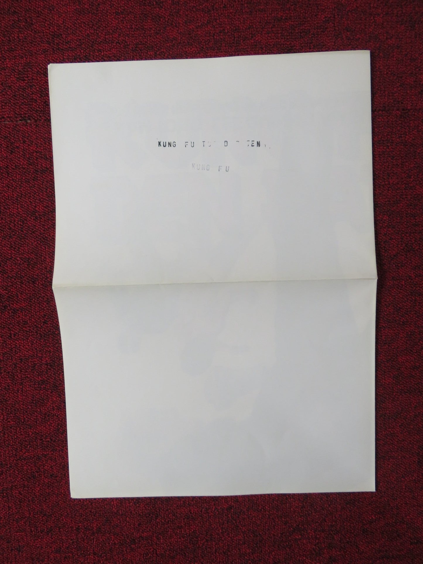 FIST OF FURY IN CHINA GERMAN A1 POSTER FOLDED CLIFF LOK JAN WILLEM STOKER 1976 Rendezvous Cinema Movie posters