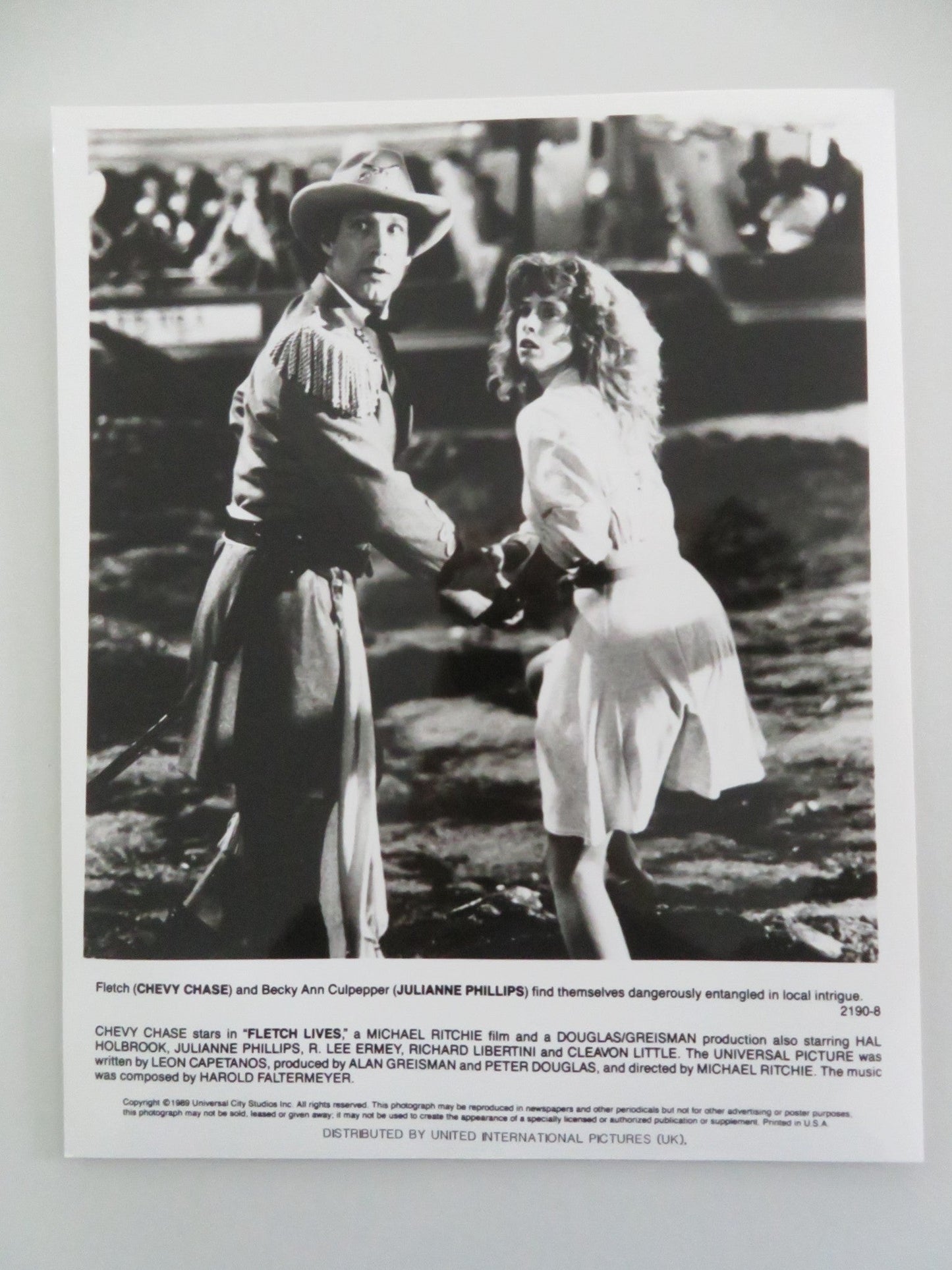 FLETCH LIVES MOVIE STILL PHOTO LOT OF 6 CHEVY CHASE JULIANNE PHILLIPS 1989 Movie posters