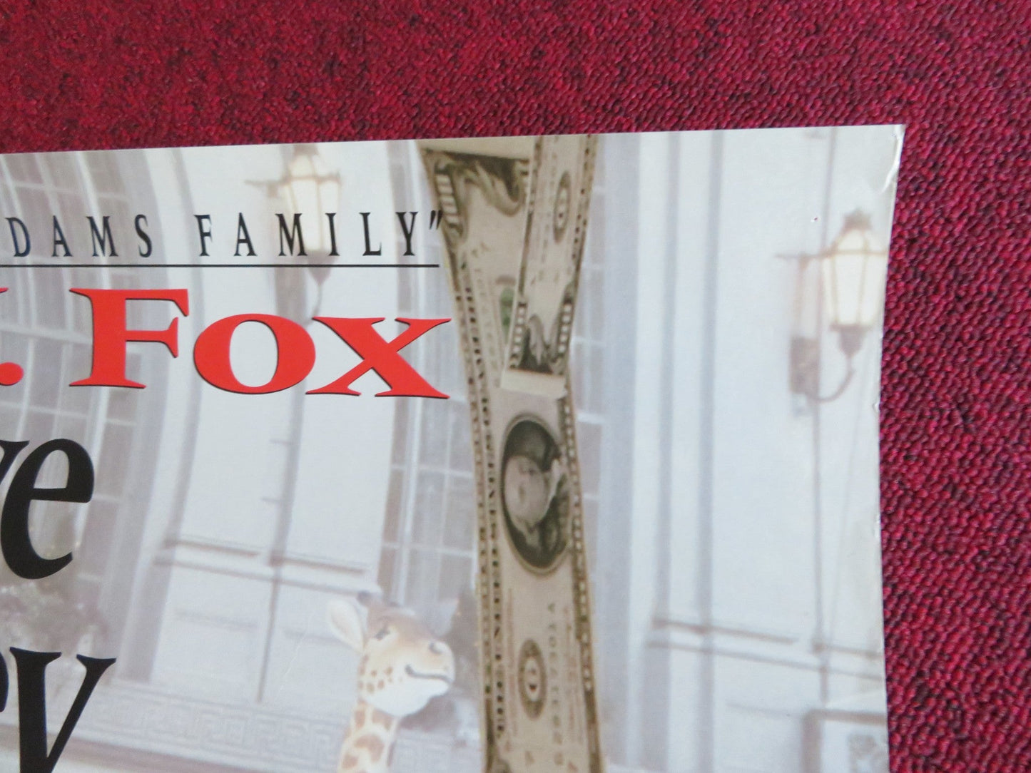 FOR LOVE OR MONEY VHS VIDEO POSTER ROLLED MICHAEL J. FOX GABRIELLE ANWAR 1993 Rendezvous Cinema Movie posters